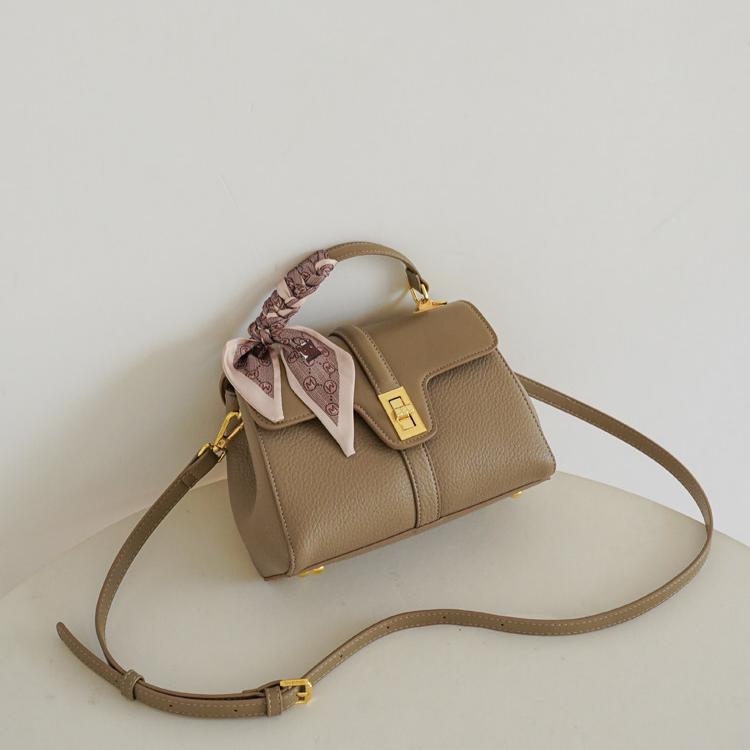 Celeste Structured Pebbled Leather Satchel CJ341