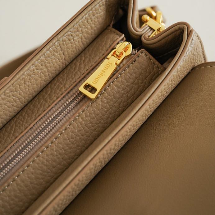 Celeste Structured Pebbled Leather Satchel CJ341