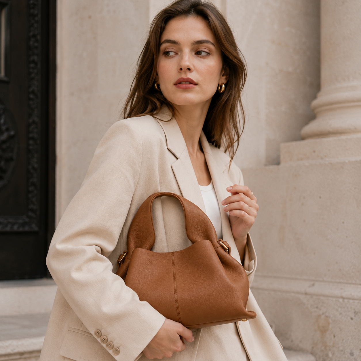 Céline Soft-Grain Sculpted Tote Bag GT58