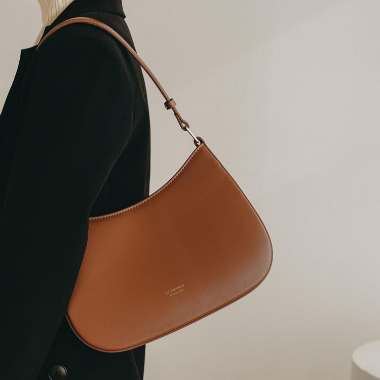 Cognac Arc Shoulder Bag MF360