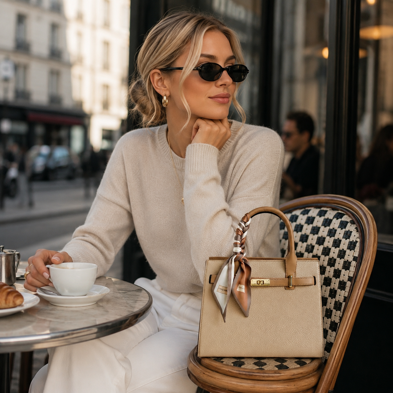 Élan Structured Shoulder Bag CJ406