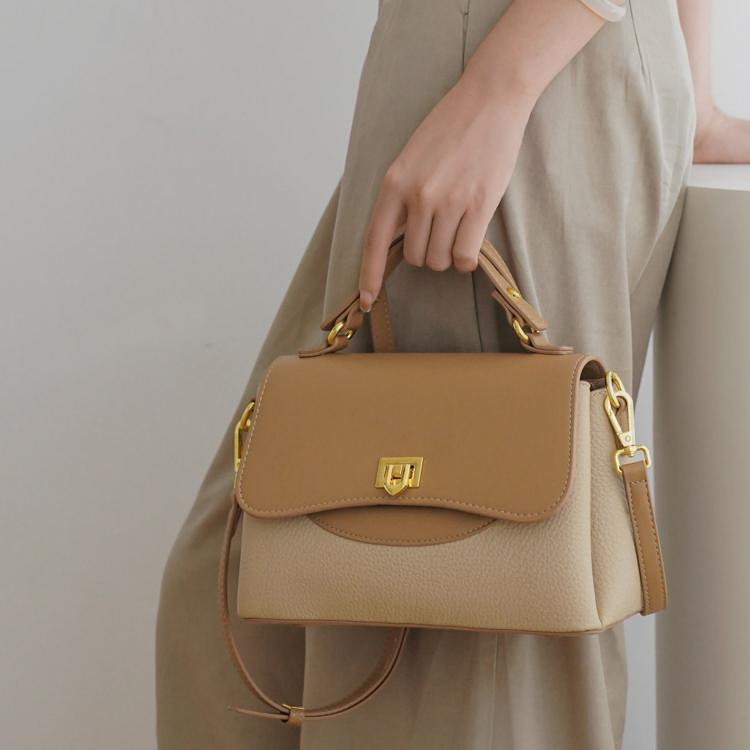 Elara Pebbled Leather Top Handle Satchel WQ32