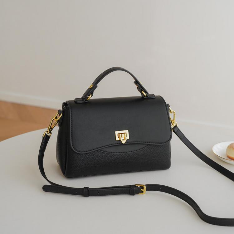 Elara Pebbled Leather Top Handle Satchel WQ32