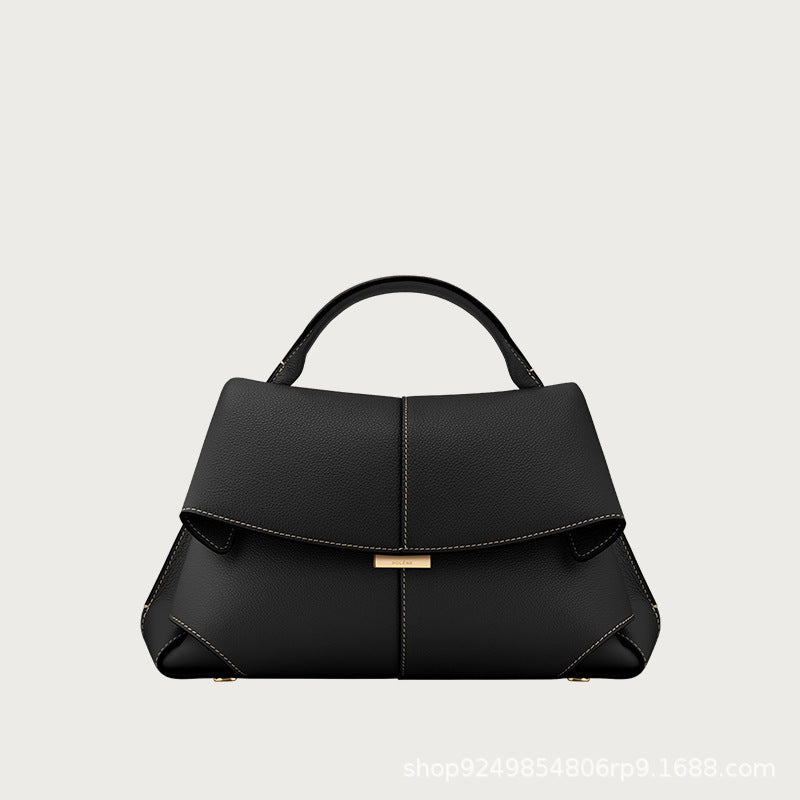 Elara Smile Top Handle Leather Bag SM32
