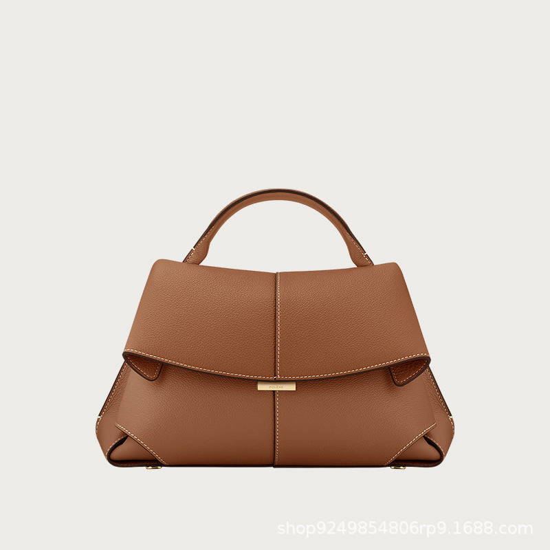 Elara Smile Top Handle Leather Bag SM32