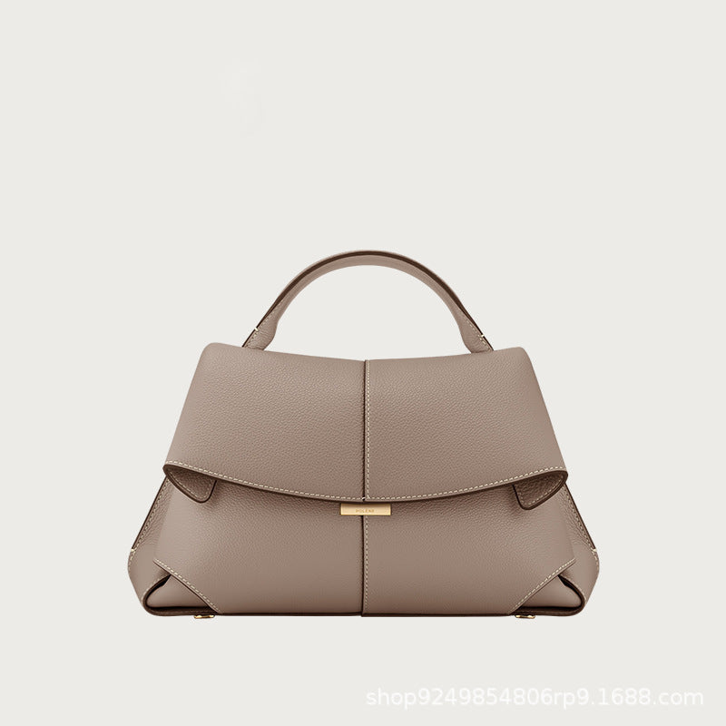Elara Smile Top Handle Leather Bag SM32