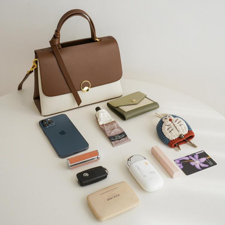 Elara Two-Tone Top Handle Bag CZ260