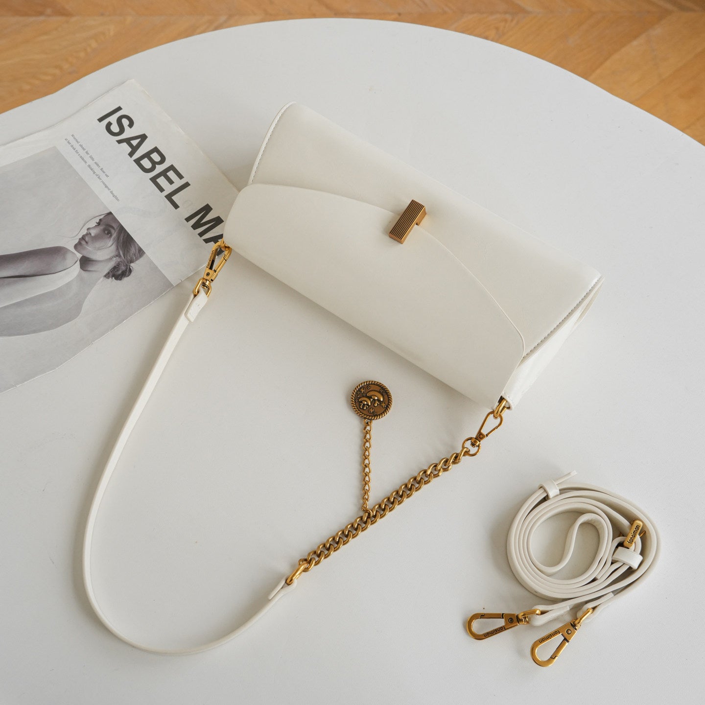 Élise Ivory Shoulder Bag MF176