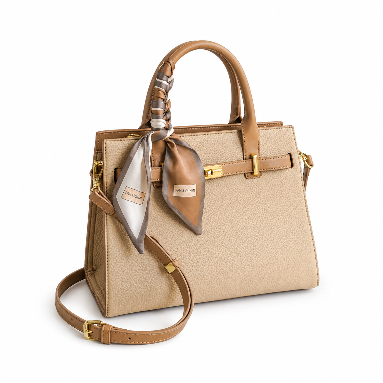 Élise Structured Pebbled Leather Tote Bag WZ43