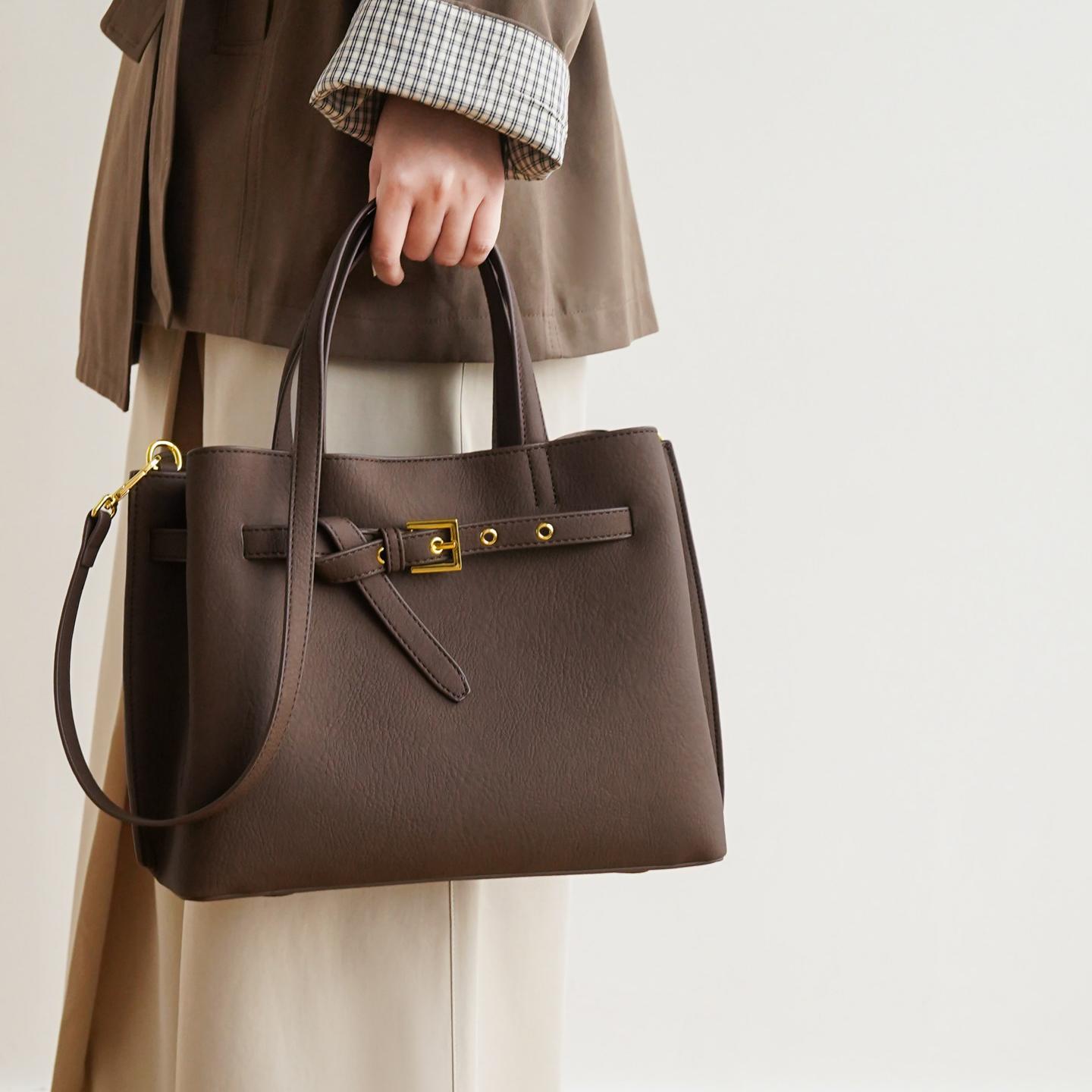 Élodie Belted Top Handle Bag DB128
