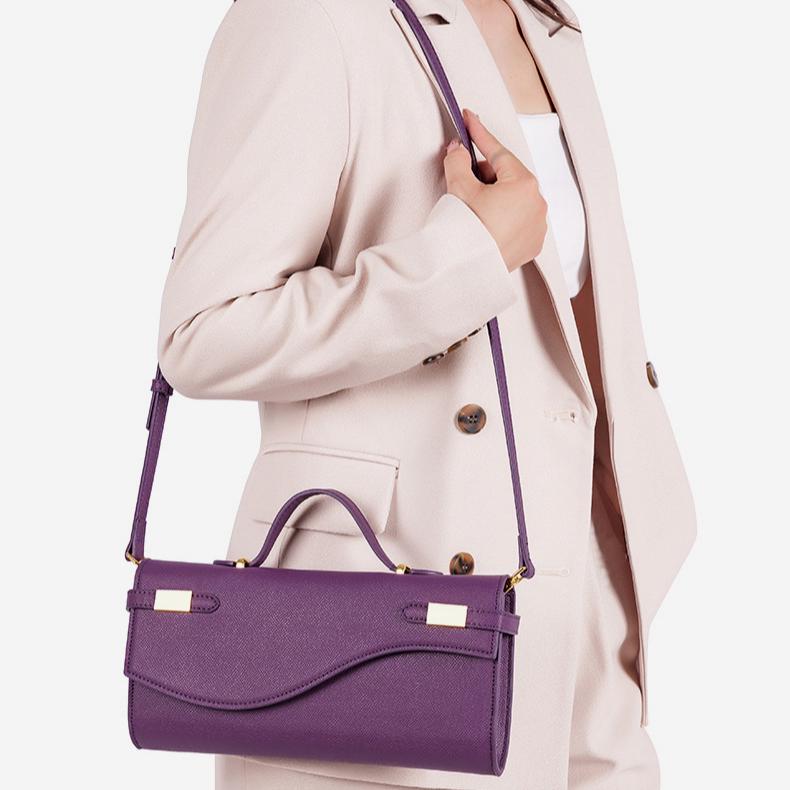 Élodie Cross-Grain Top Handle Bag MF245