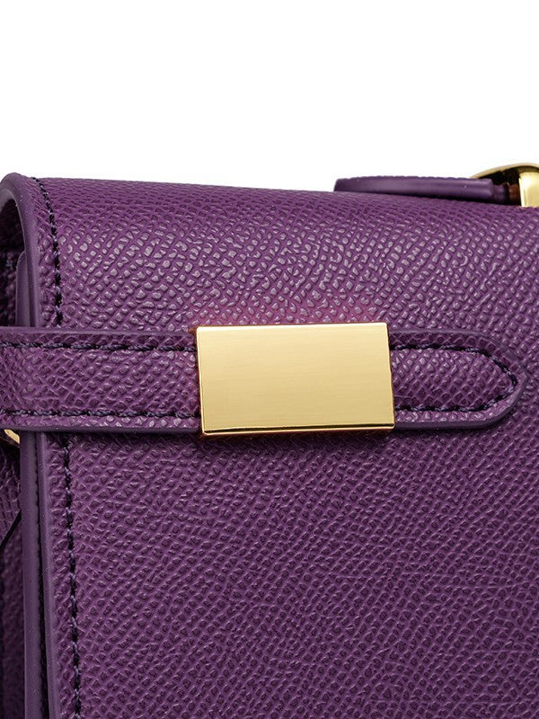 Élodie Cross-Grain Top Handle Bag MF245