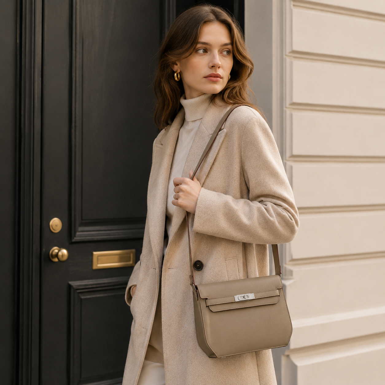 Élodie Eco-Grain Shoulder Bag WR50