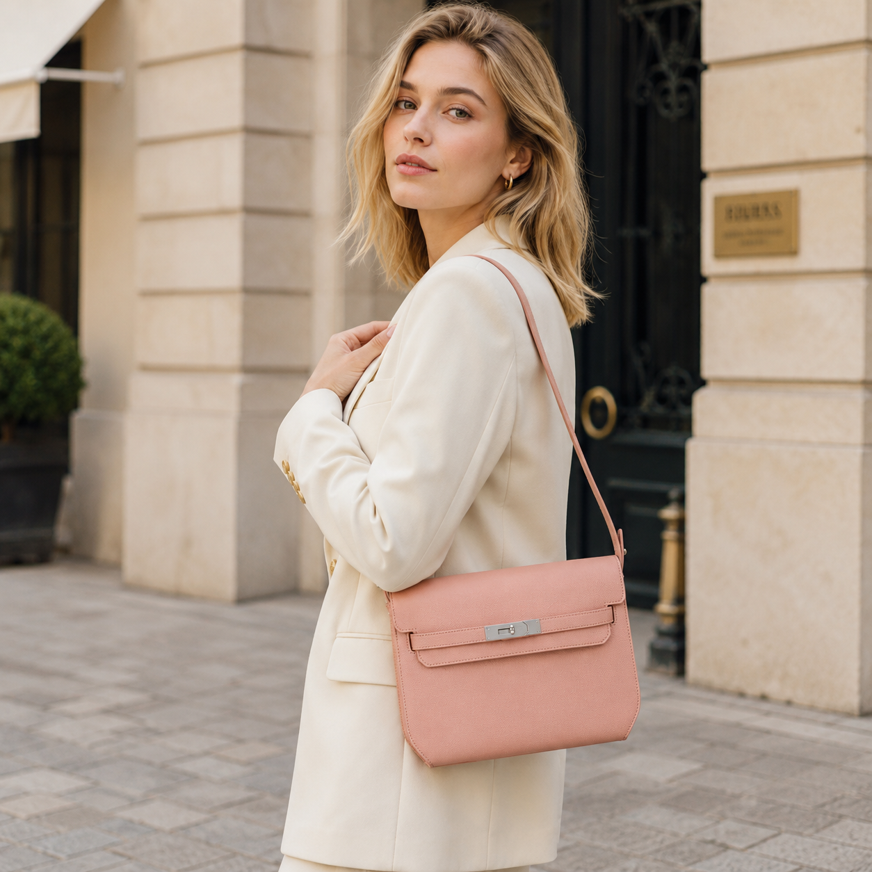 Élodie Eco-Grain Shoulder Bag WR50
