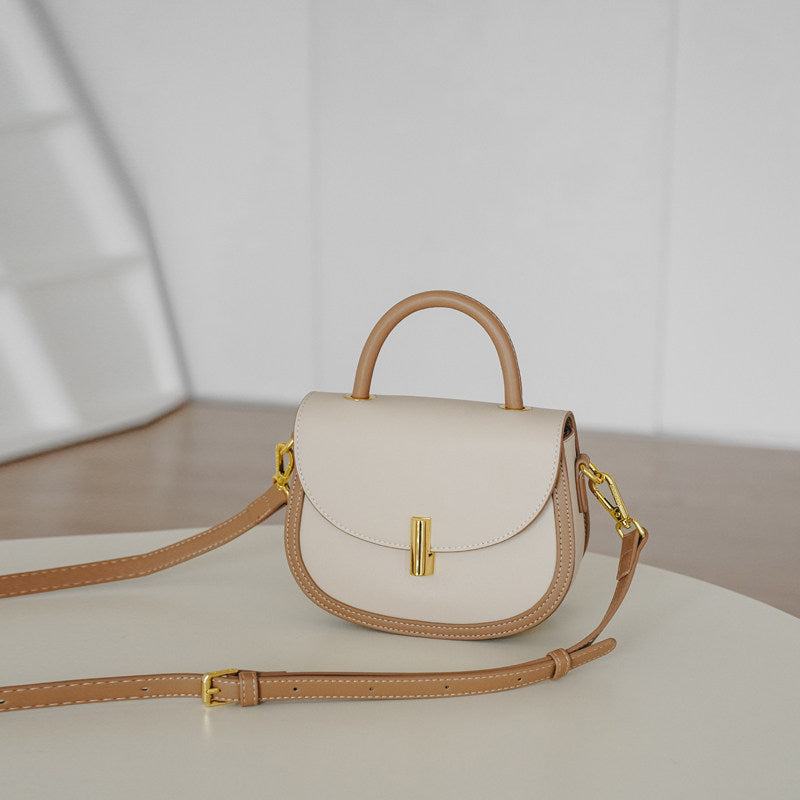 Élodie Noir Mini Top Handle Crossbody Bag LN218