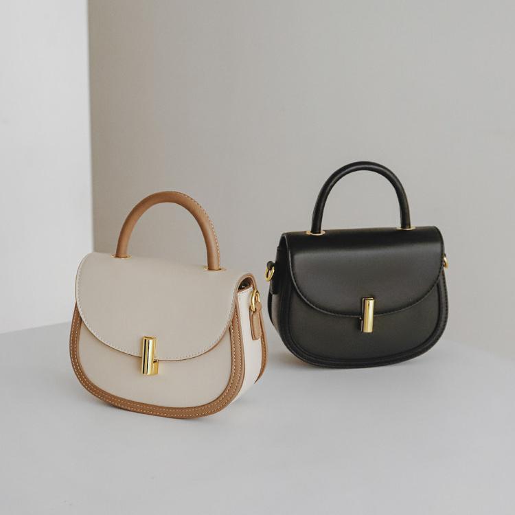 Élodie Noir Mini Top Handle Crossbody Bag LN218