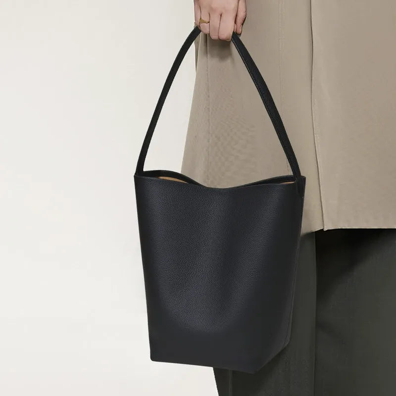 Élodie Soft-Grain Leather Shoulder Tote ET25