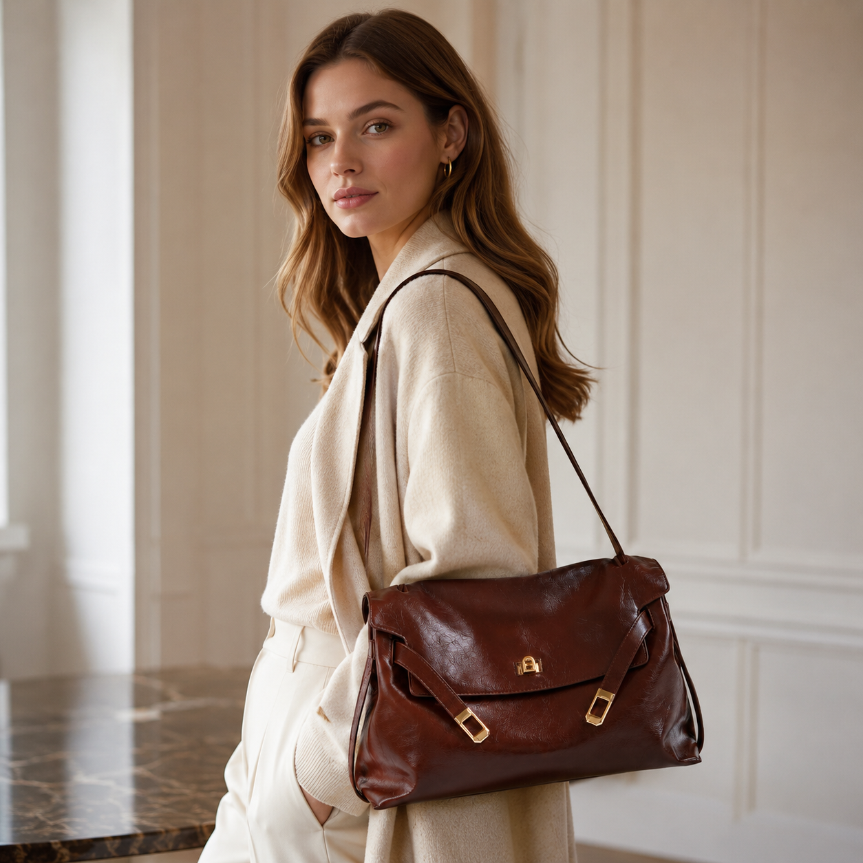 Embrace Duo-Tone Shoulder Bag MF287