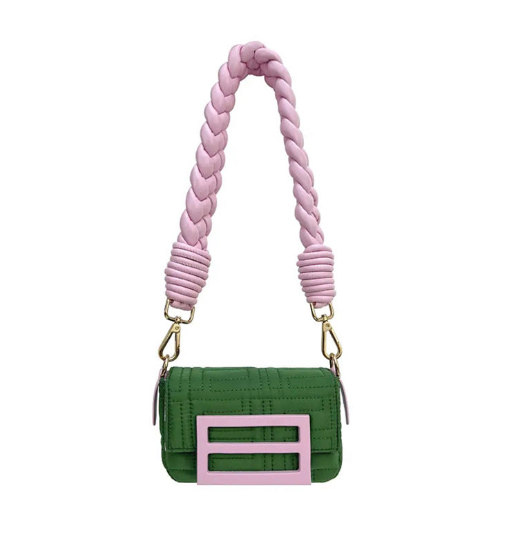 Émeraude Braided Mini Crossbody Bag QW32