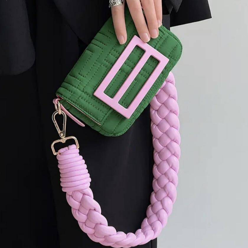 Émeraude Braided Mini Crossbody Bag QW32