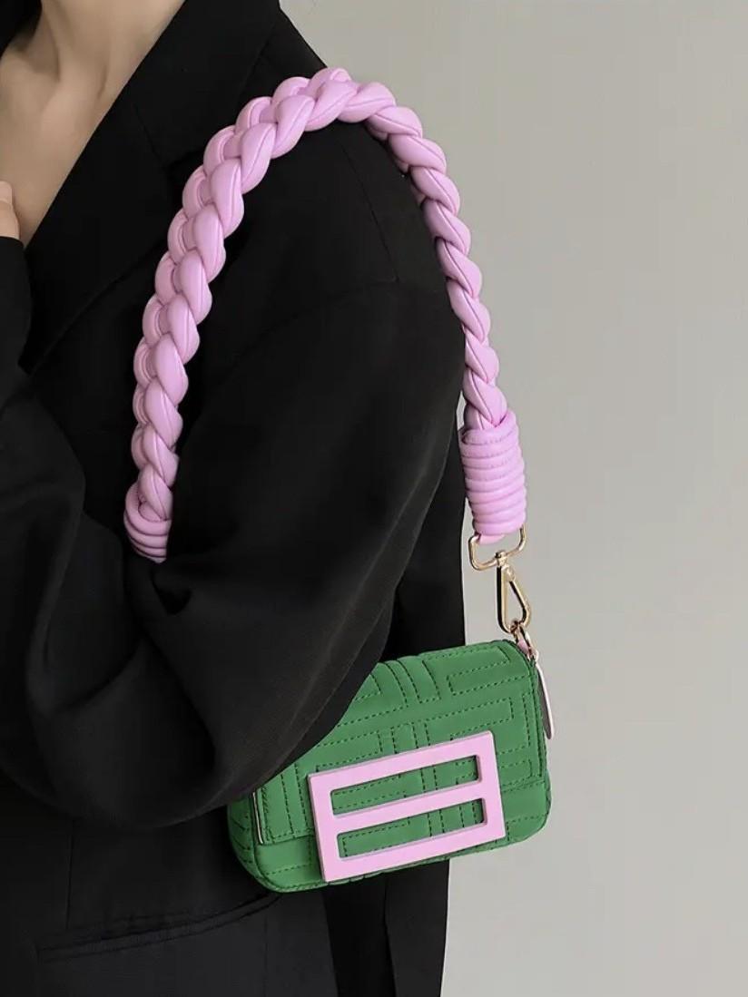 Émeraude Braided Mini Crossbody Bag QW32