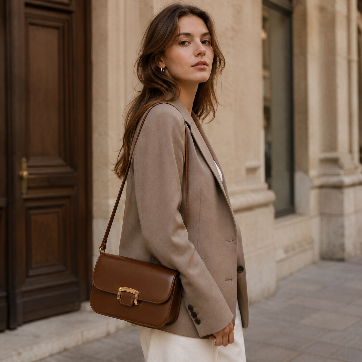 Framed Poise Shoulder Bag MF287