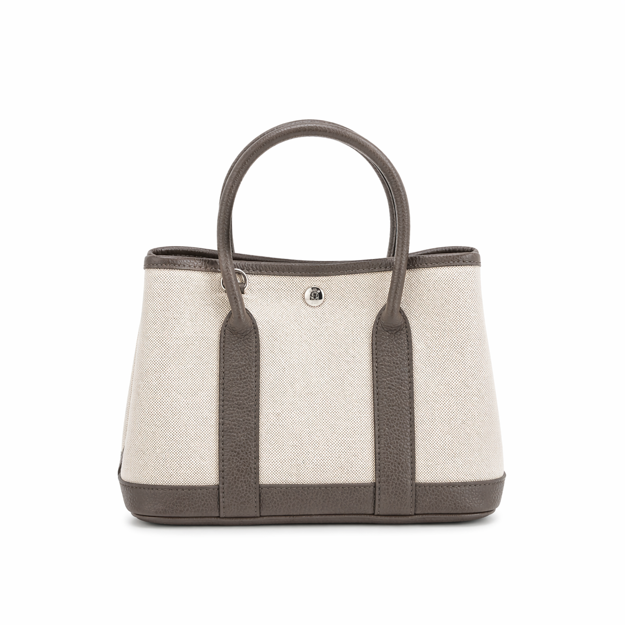 Garden Tote in Canvas and Pebbled Leather DW40