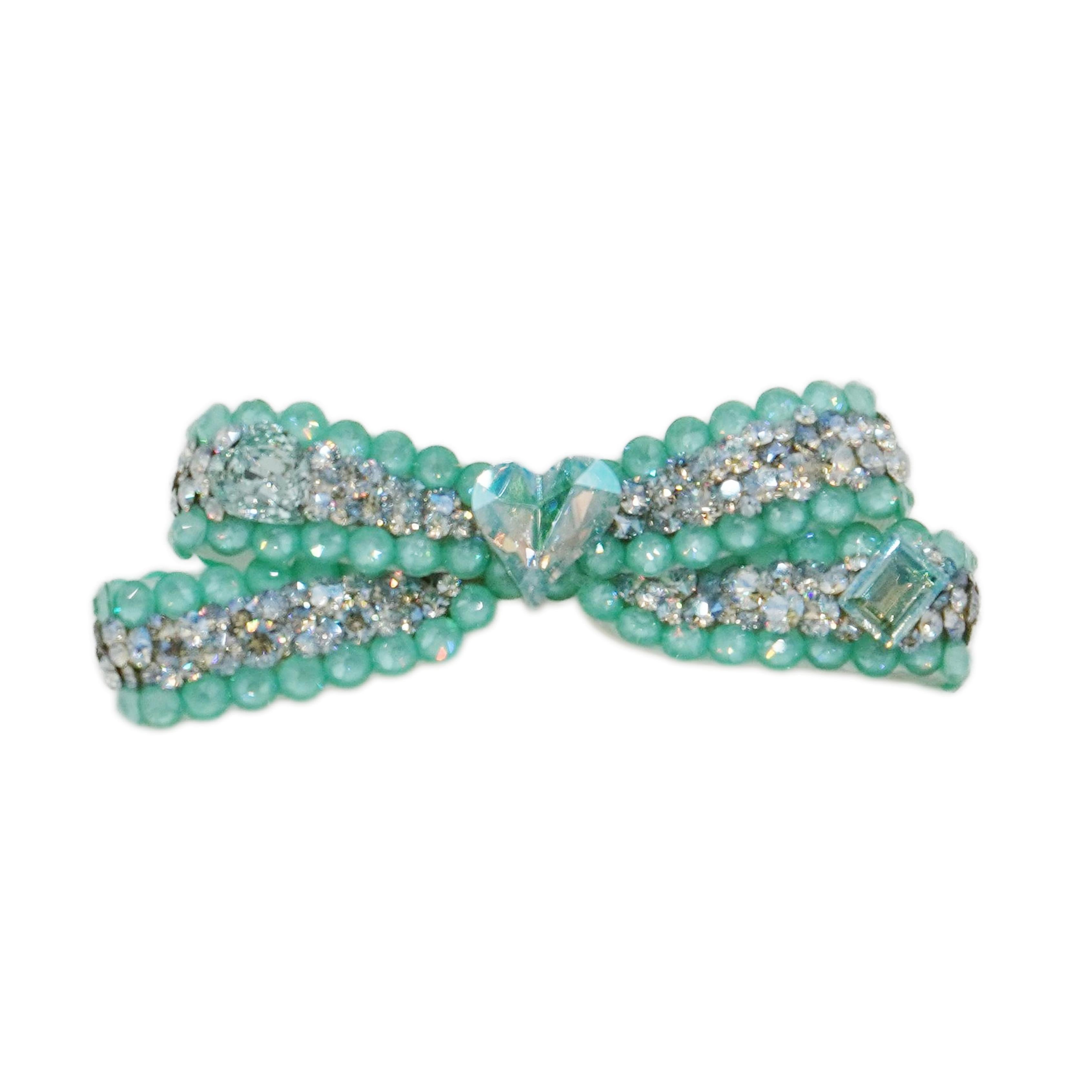 Lunapaw 3D Structured Dragonfly Bow Luxury Crystal Top Clip TP17