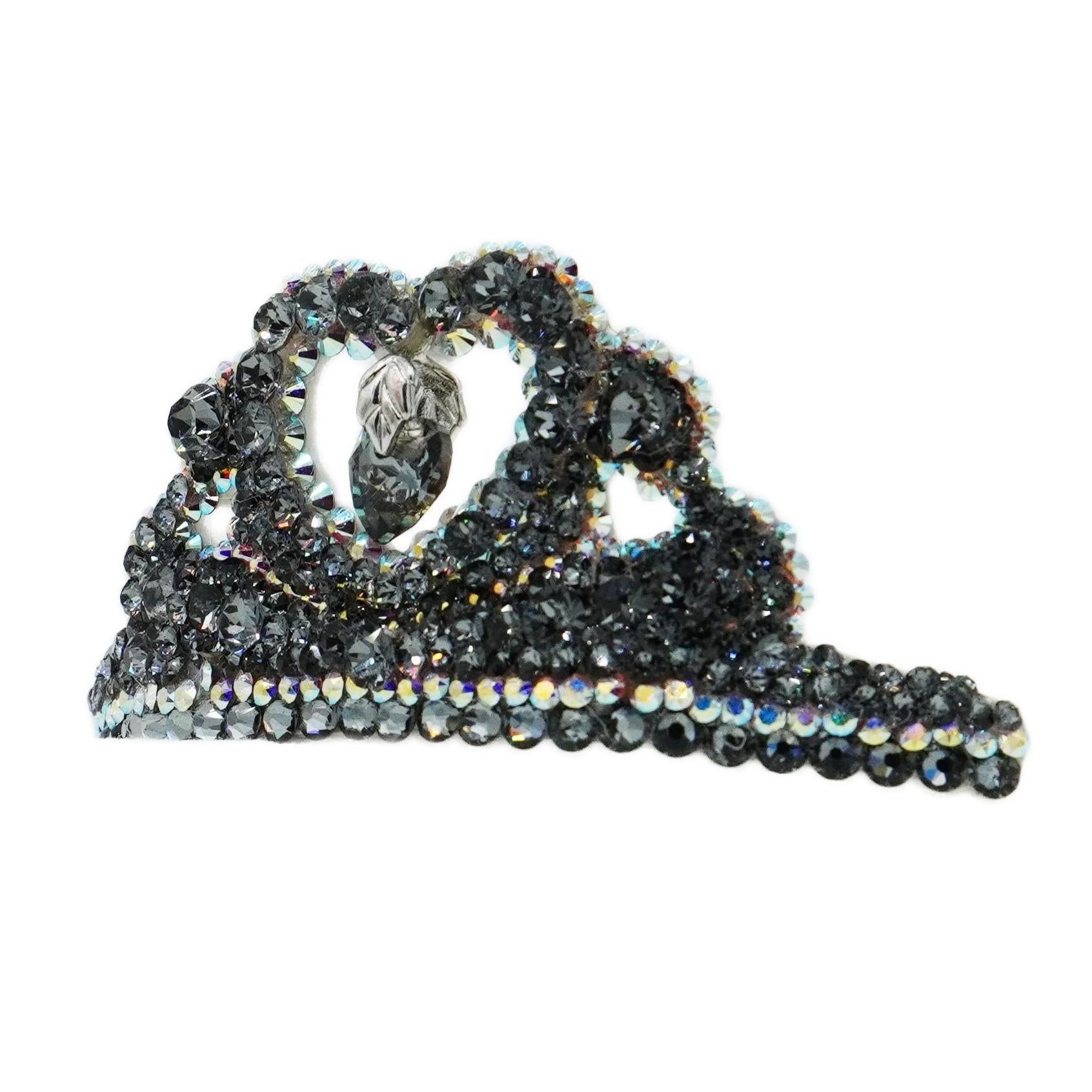 Lunapaw Black Swan Luxe Crystal Crown CRN15
