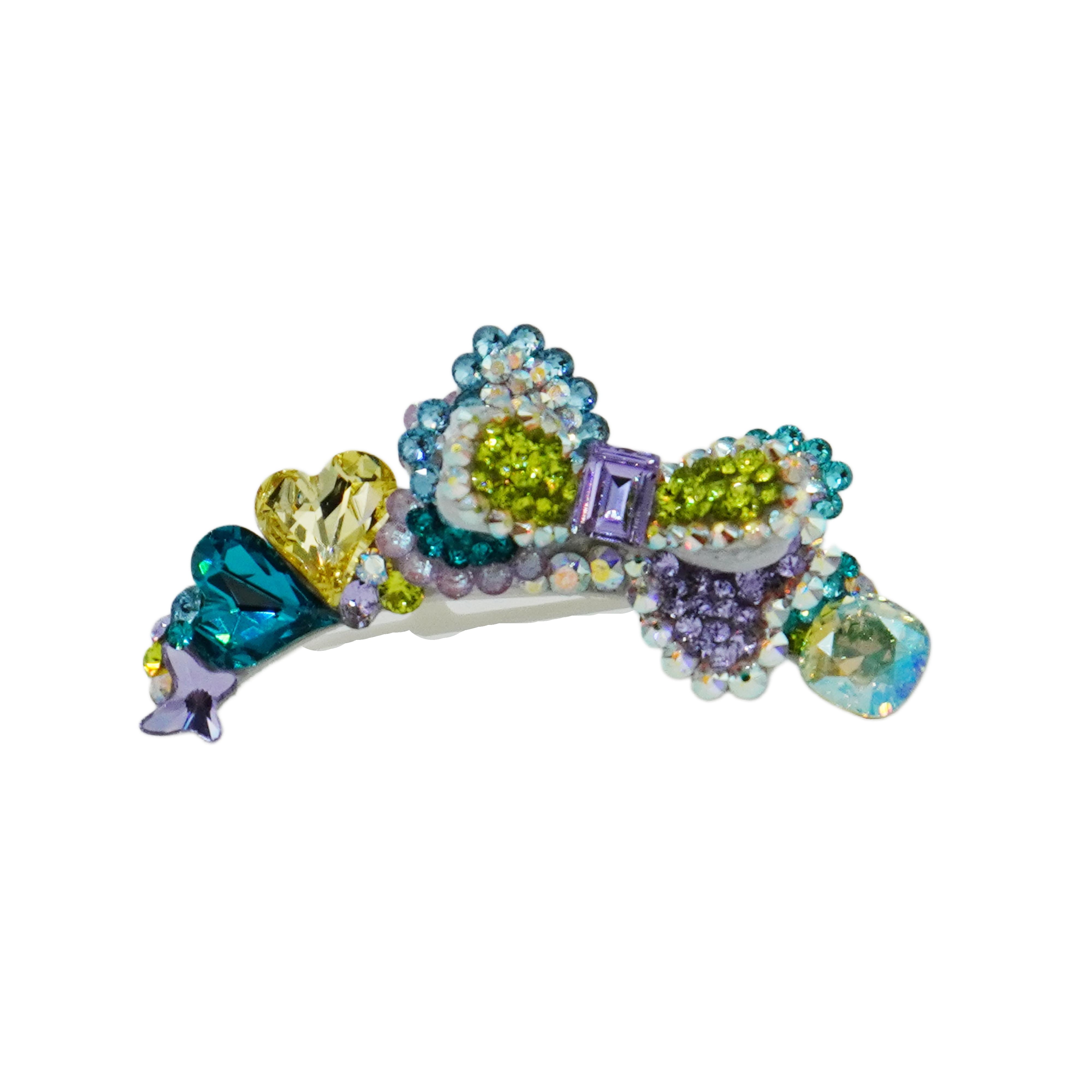 Lunapaw Structured Double-Layer Ribbon Luxury Crystal Headband HB45