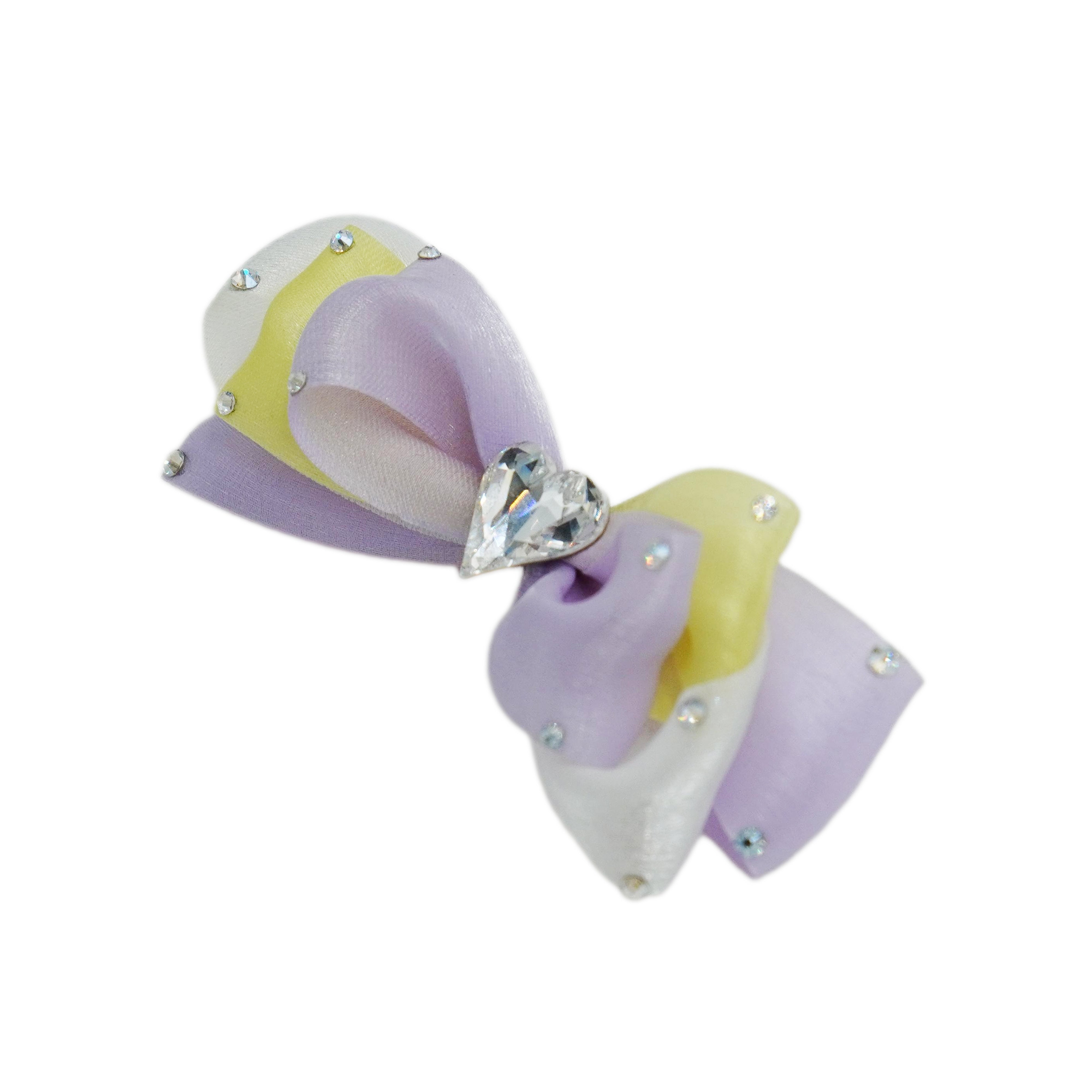 Lunapaw Sweet Candy-Tone Ribbon Bow Fabric Top Clip TP2019