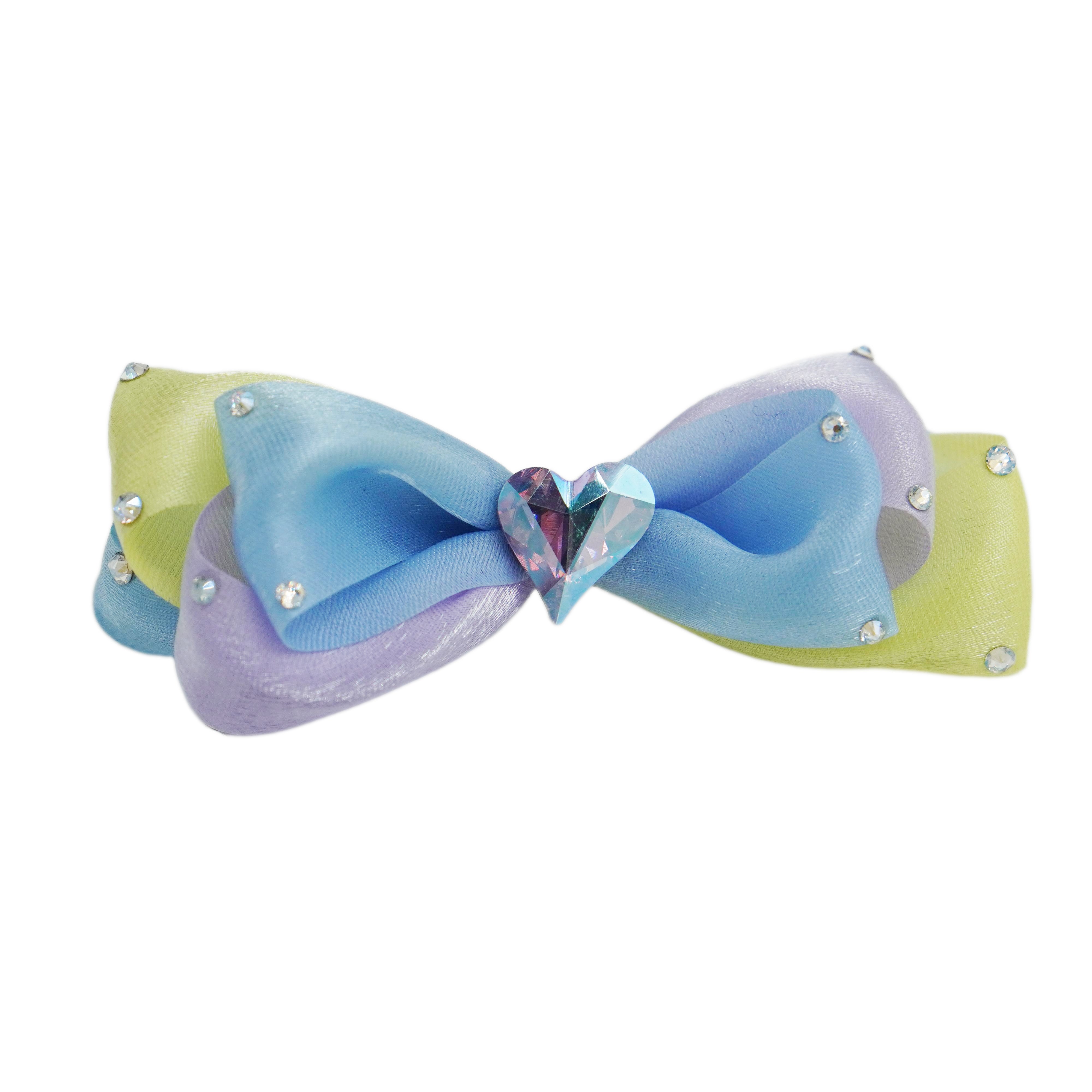 Lunapaw Sweet Candy-Tone Ribbon Bow Fabric Top Clip TP2019