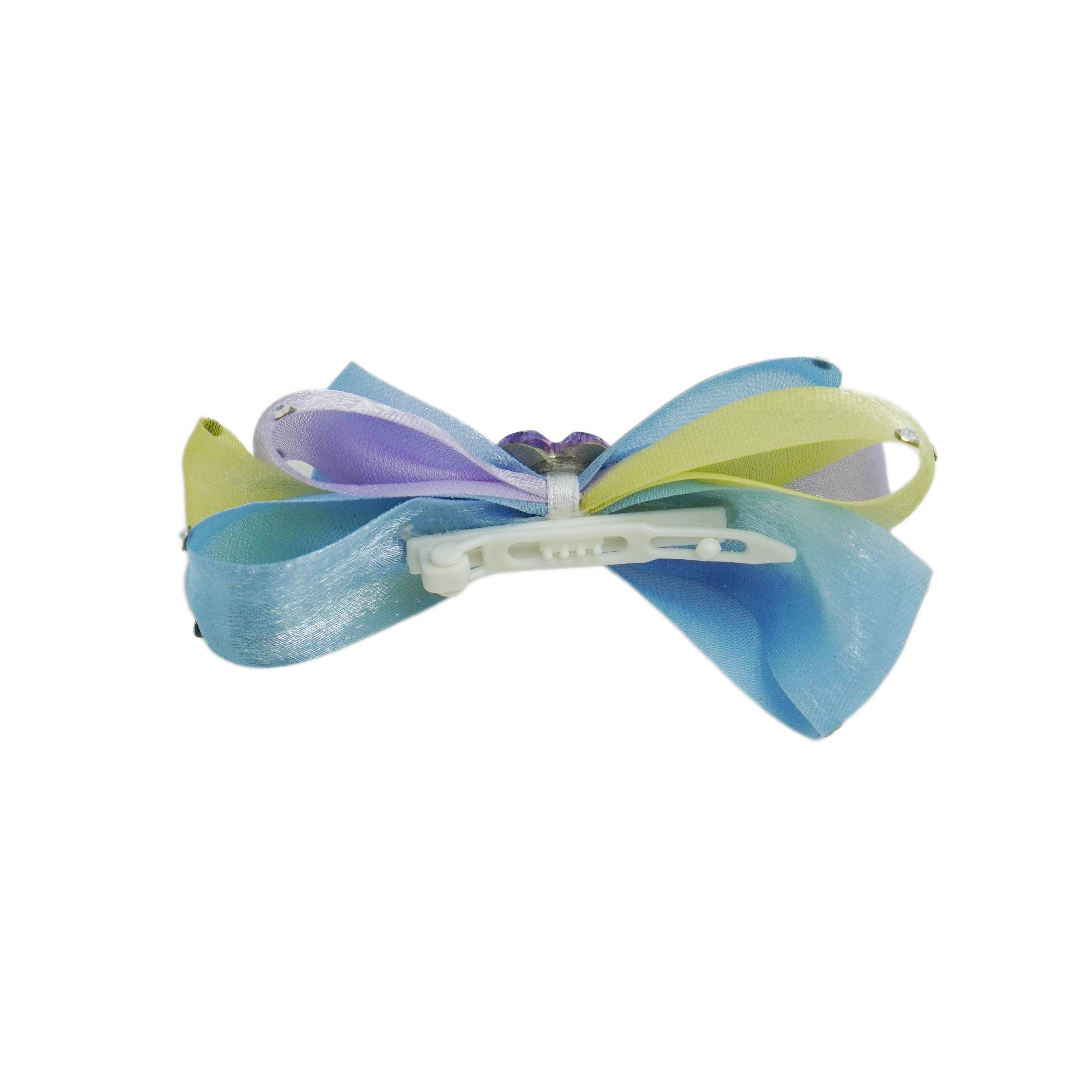 Lunapaw Sweet Candy-Tone Ribbon Bow Fabric Top Clip TP2019