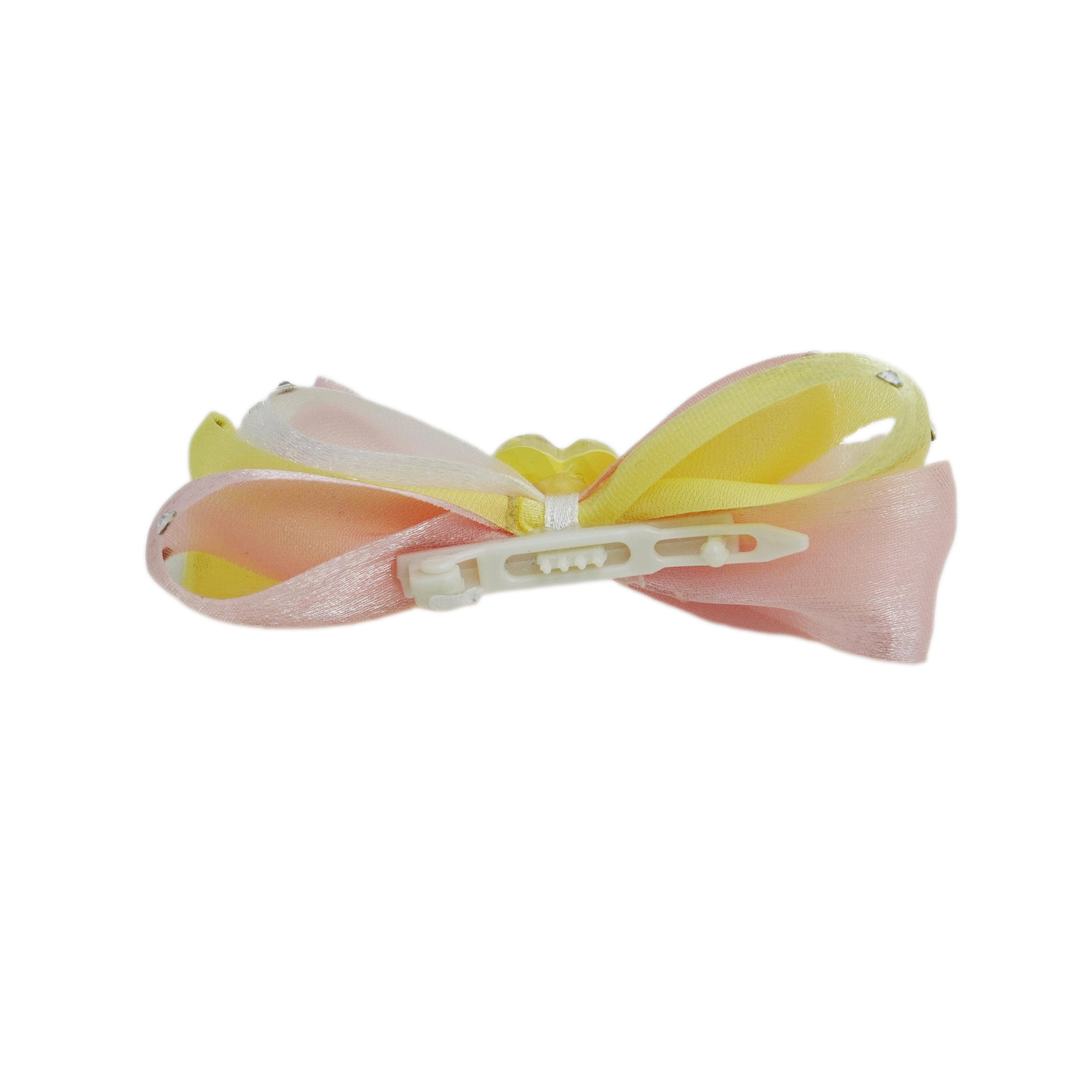 Lunapaw Sweet Candy-Tone Ribbon Bow Fabric Top Clip TP2019