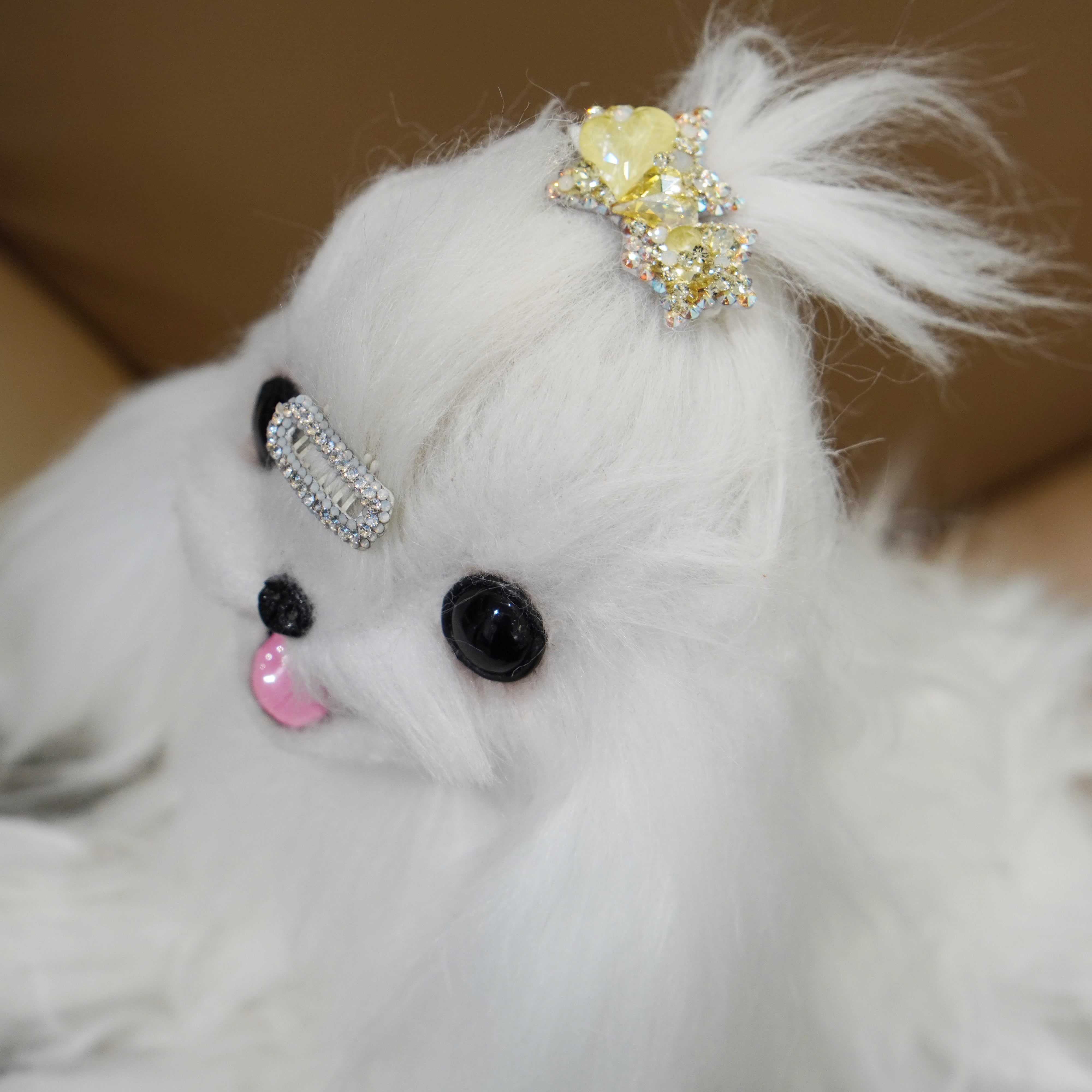 Lunapaw Double Star & Double Heart Luxury Crystal Top Clip TP20