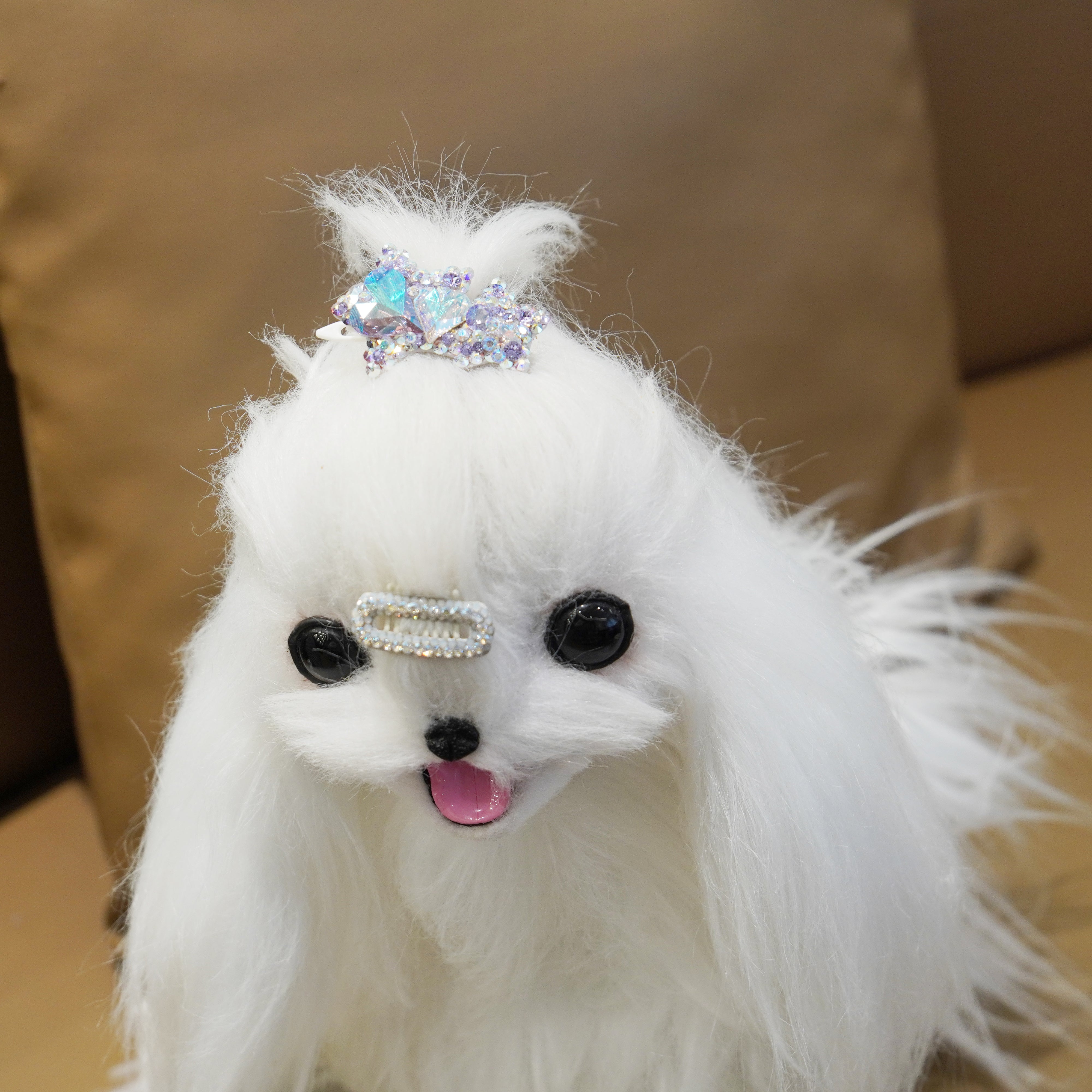 Lunapaw Double Star & Double Heart Luxury Crystal Top Clip TP20