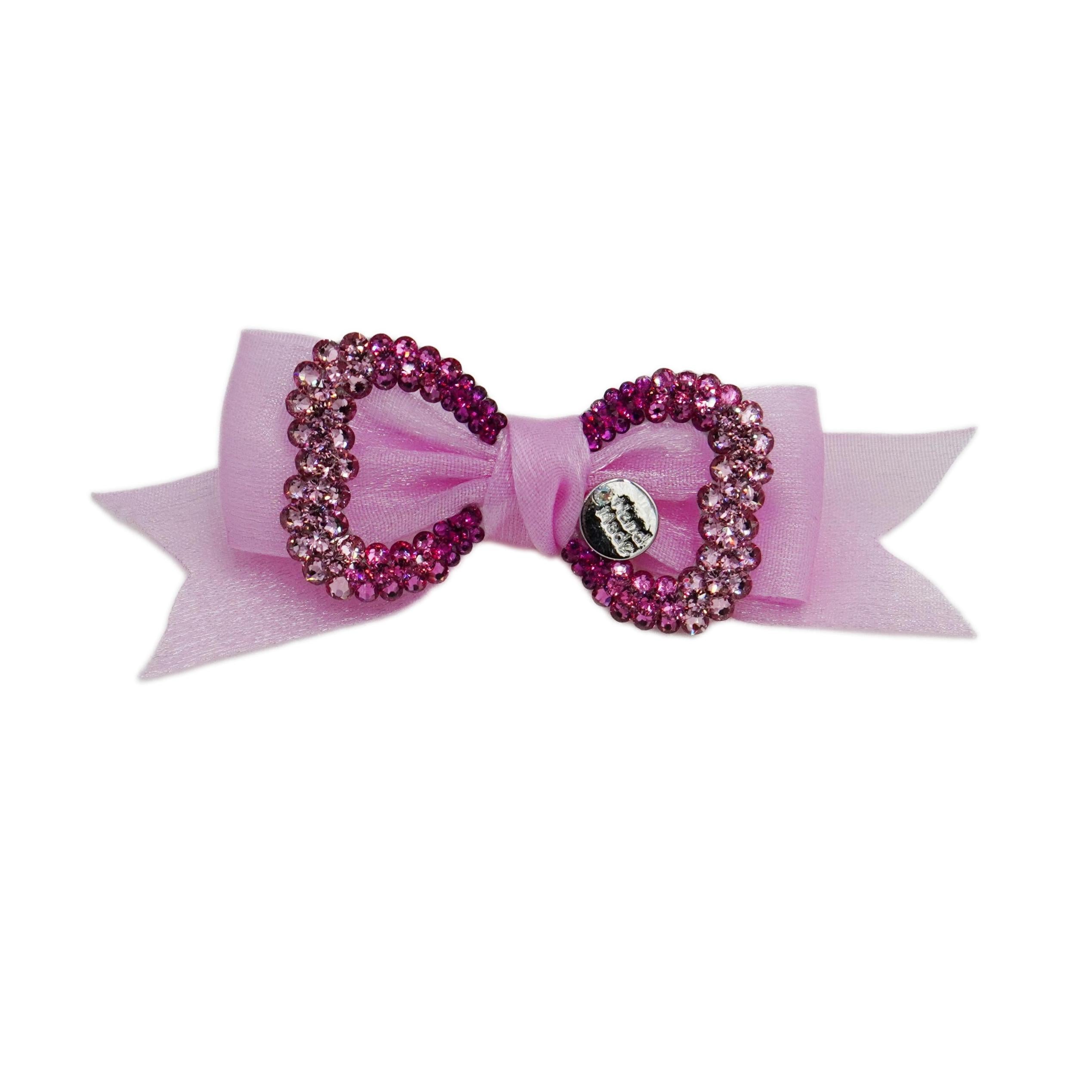 Lunapaw Elegant Ribbon & Luxury Crystal-Knot Fabric Top Clip TP2015