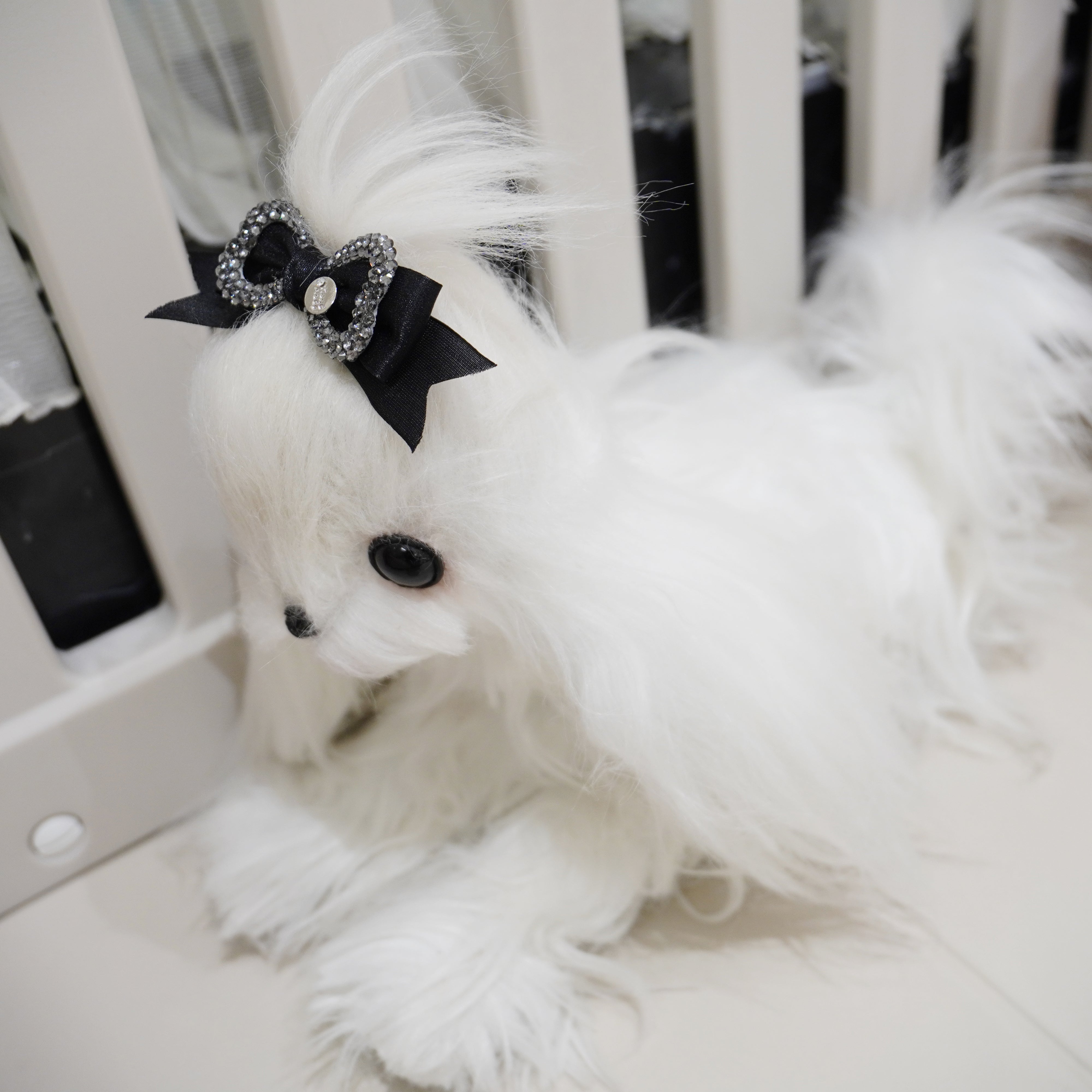 Lunapaw Elegant Ribbon & Luxury Crystal-Knot Fabric Top Clip TP2015