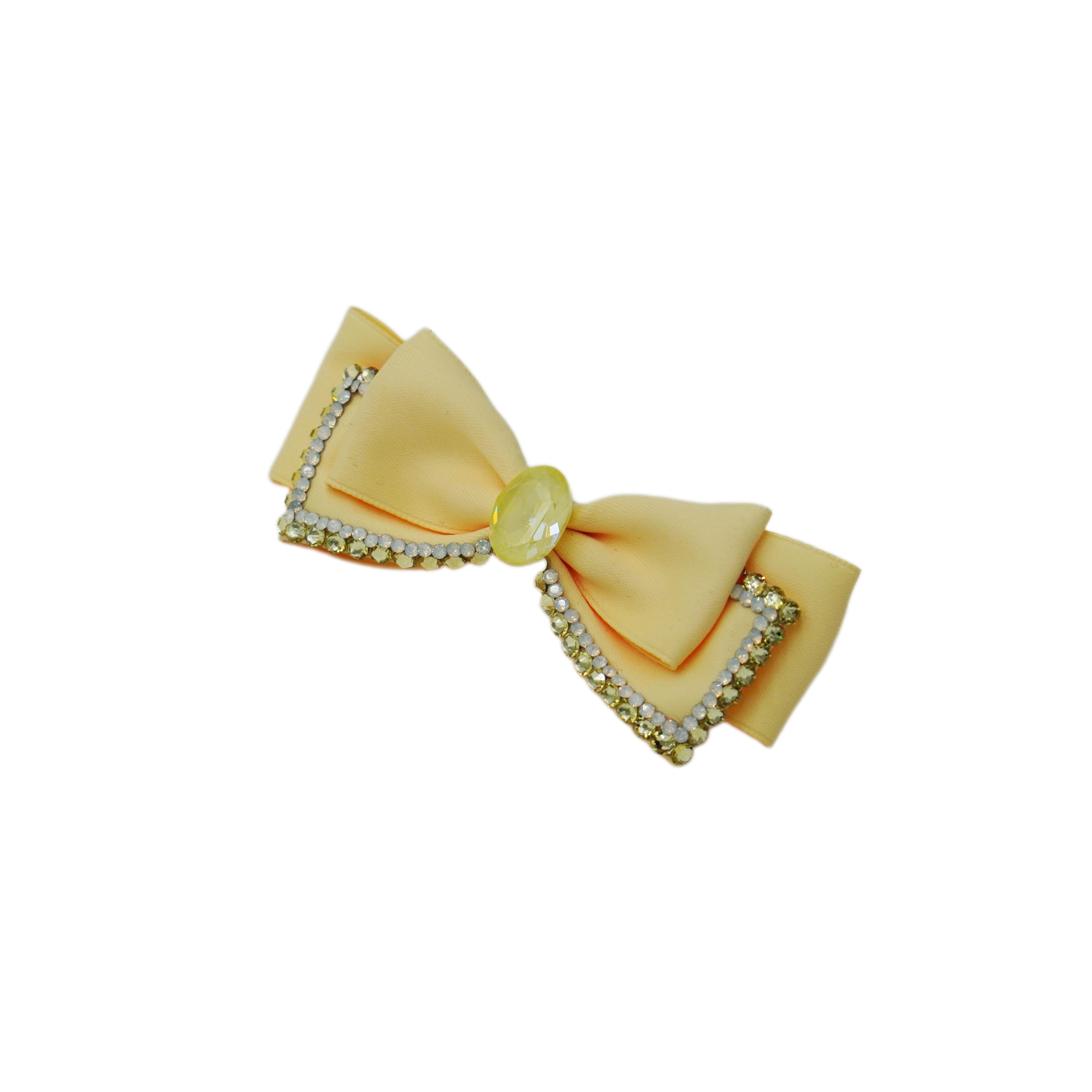 Lunapaw Fabric Bow Top Clip TP2010