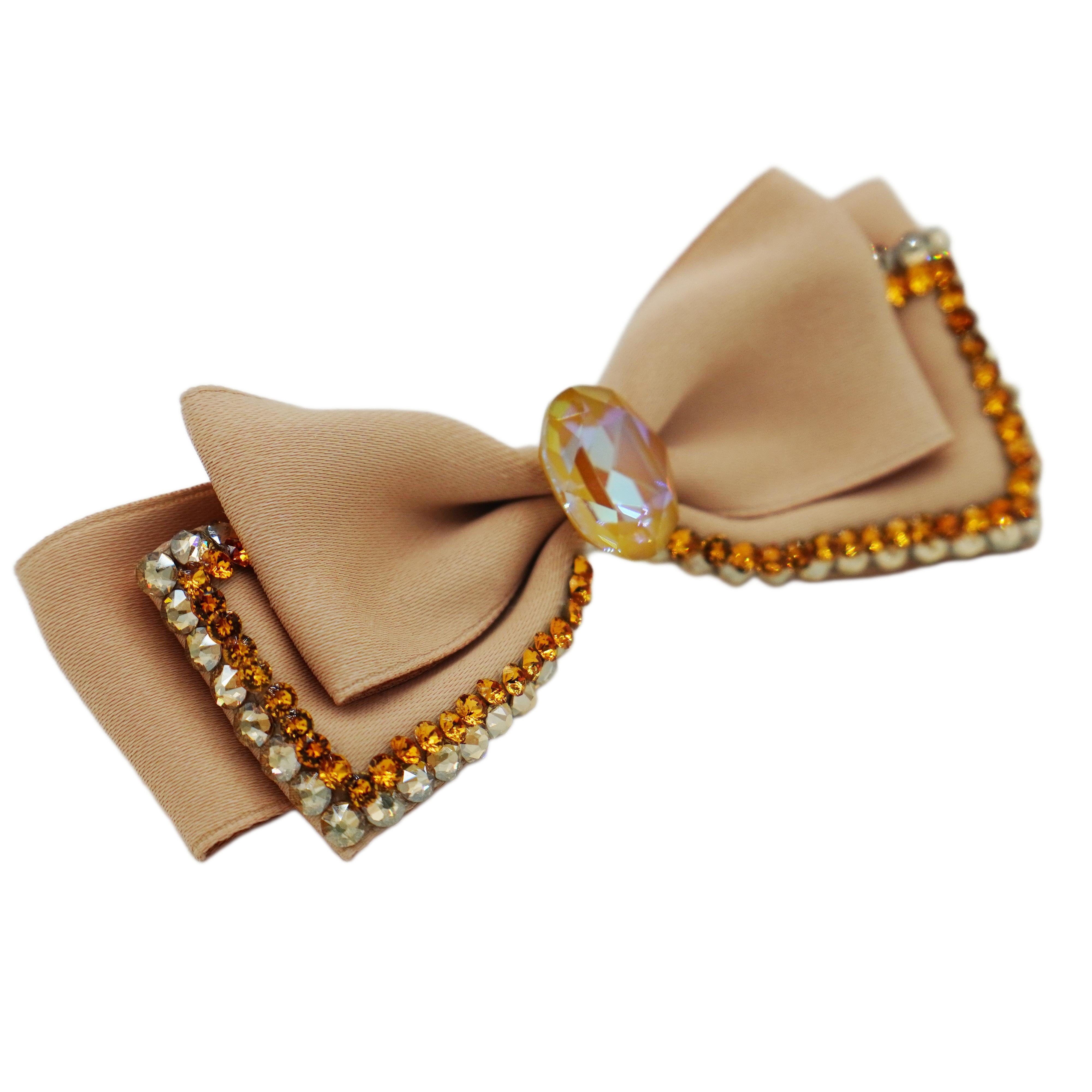 Lunapaw Fabric Bow Top Clip TP2010