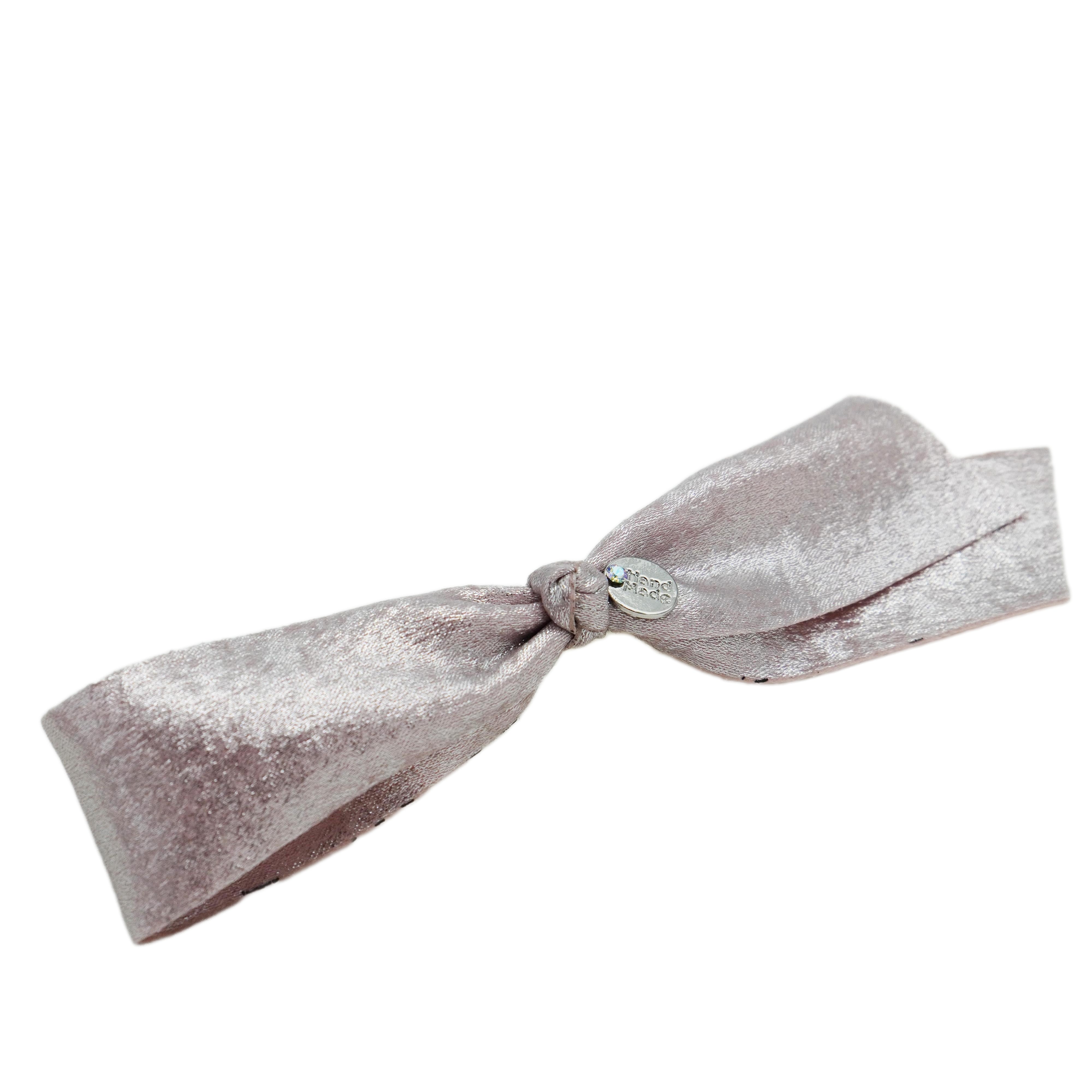 Lunapaw Gold & Silver Foil-Coated Ribbon Streamer Bow Fabric Top Clip TP2020