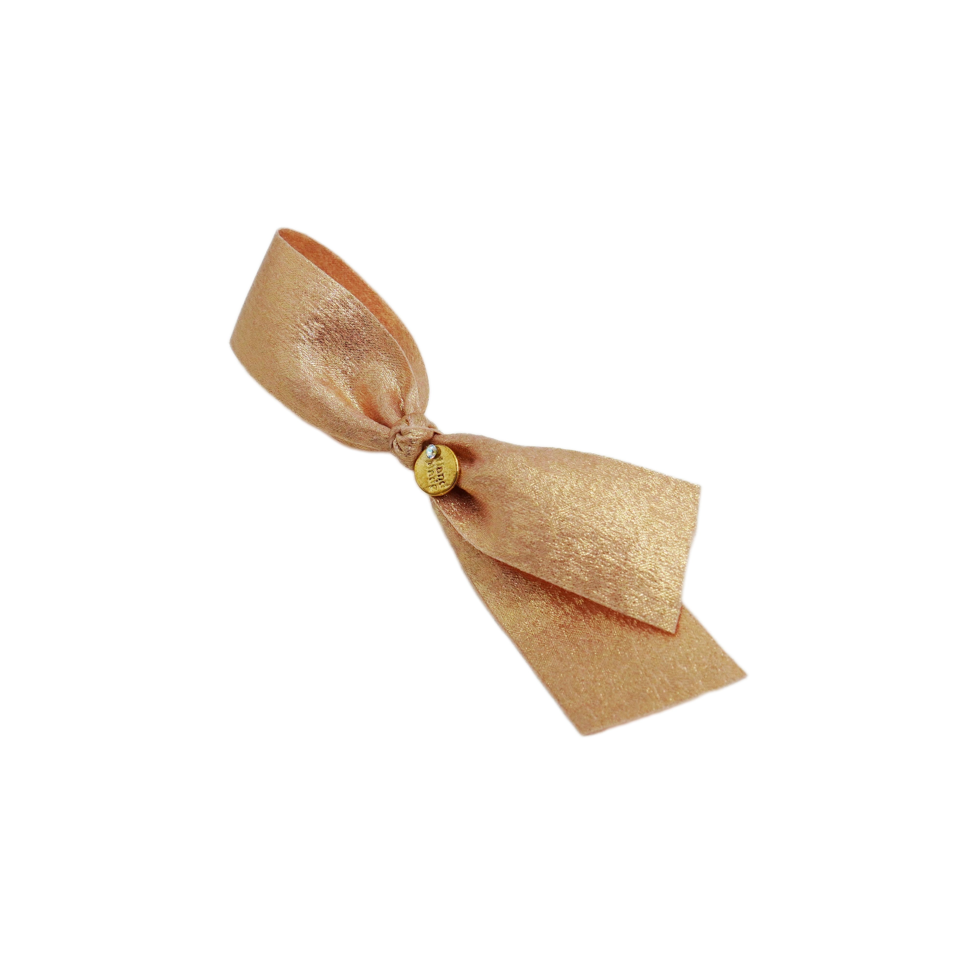 Lunapaw Gold & Silver Foil-Coated Ribbon Streamer Bow Fabric Top Clip TP2020