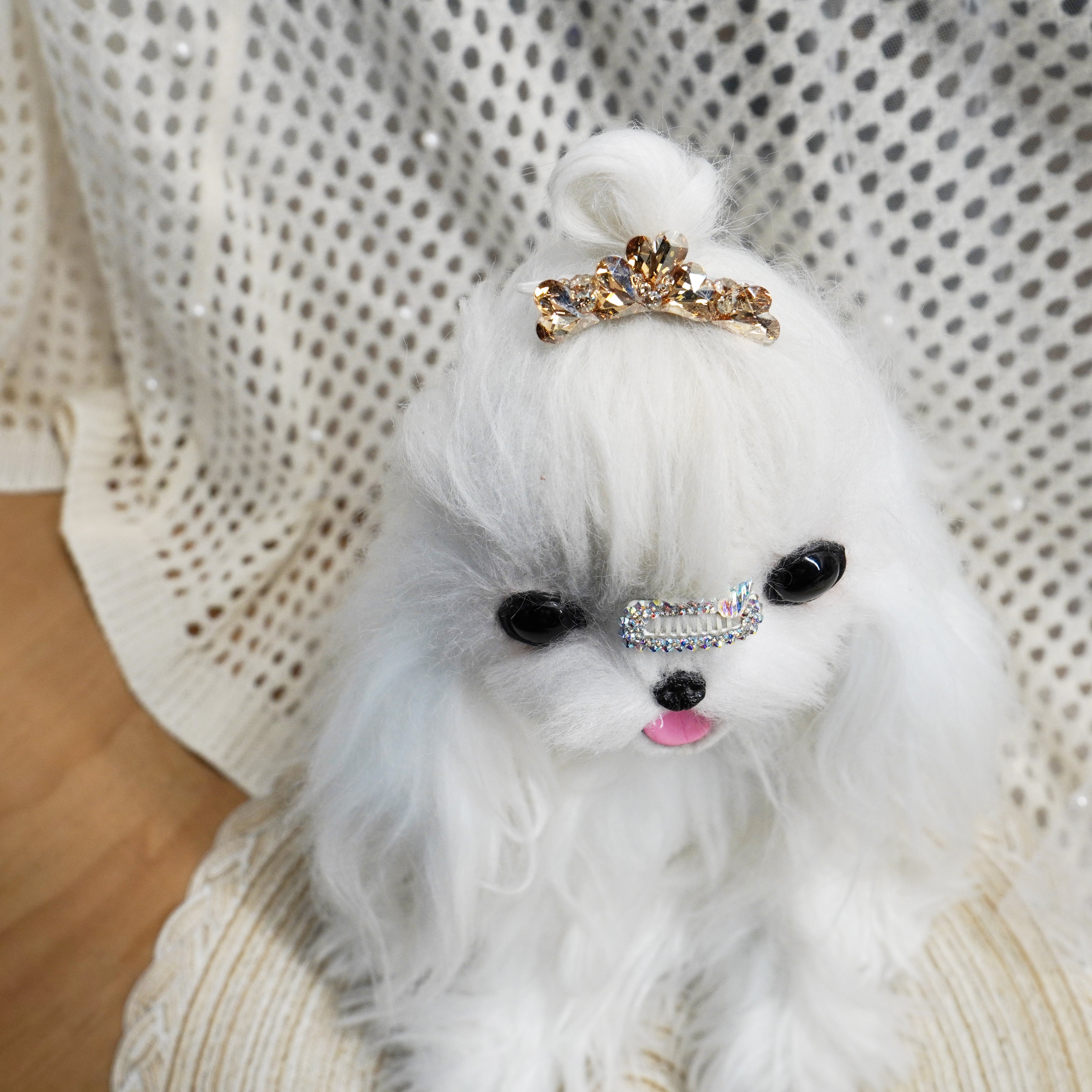 Lunapaw Heart Luxury Crystal Crown CRN20