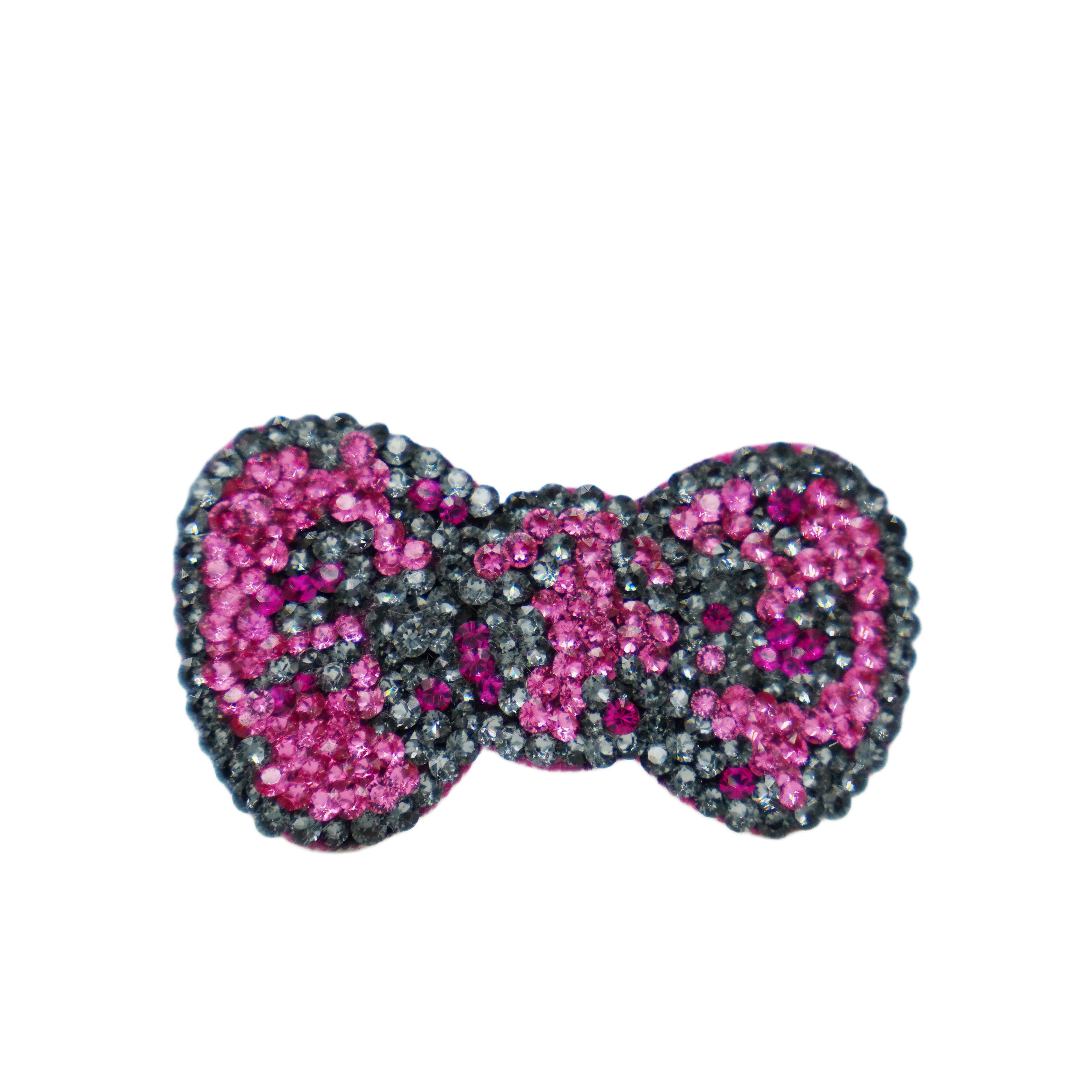 Lunapaw Leopard Bow Luxe Crystal Top Clip TP10