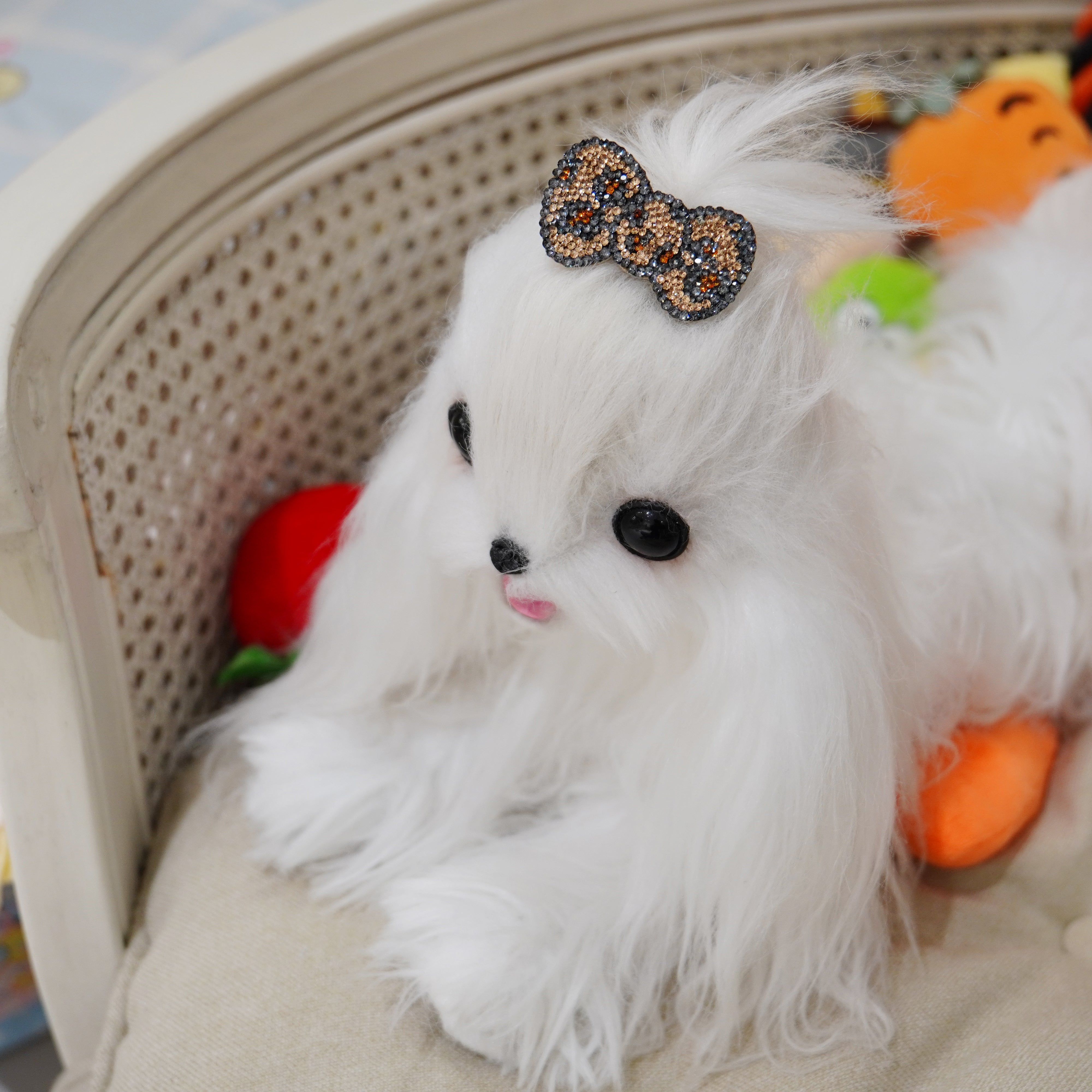 Lunapaw Leopard Bow Luxe Crystal Top Clip TP10