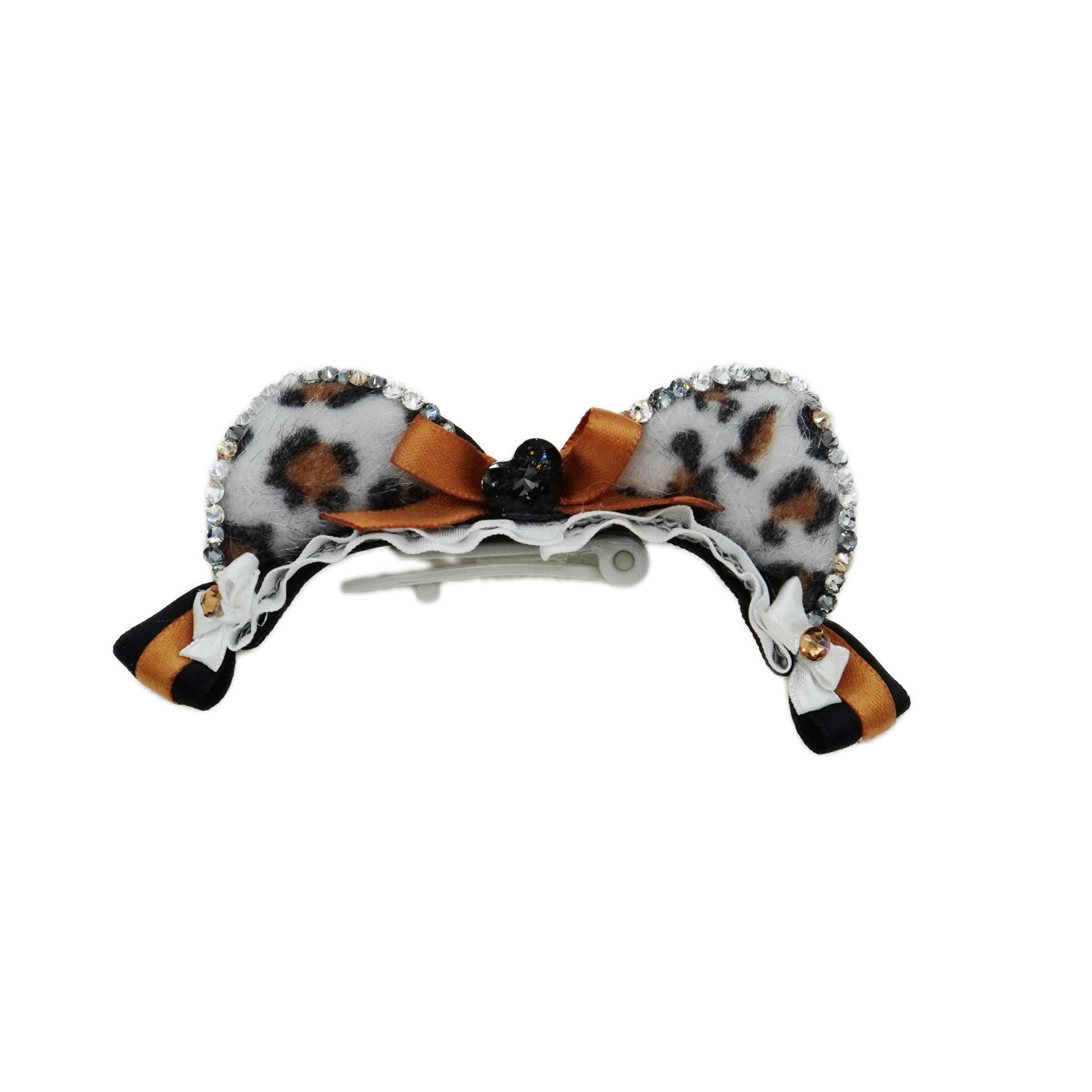 Lunapaw Leopard Cat Ear Fabric Headband HB30