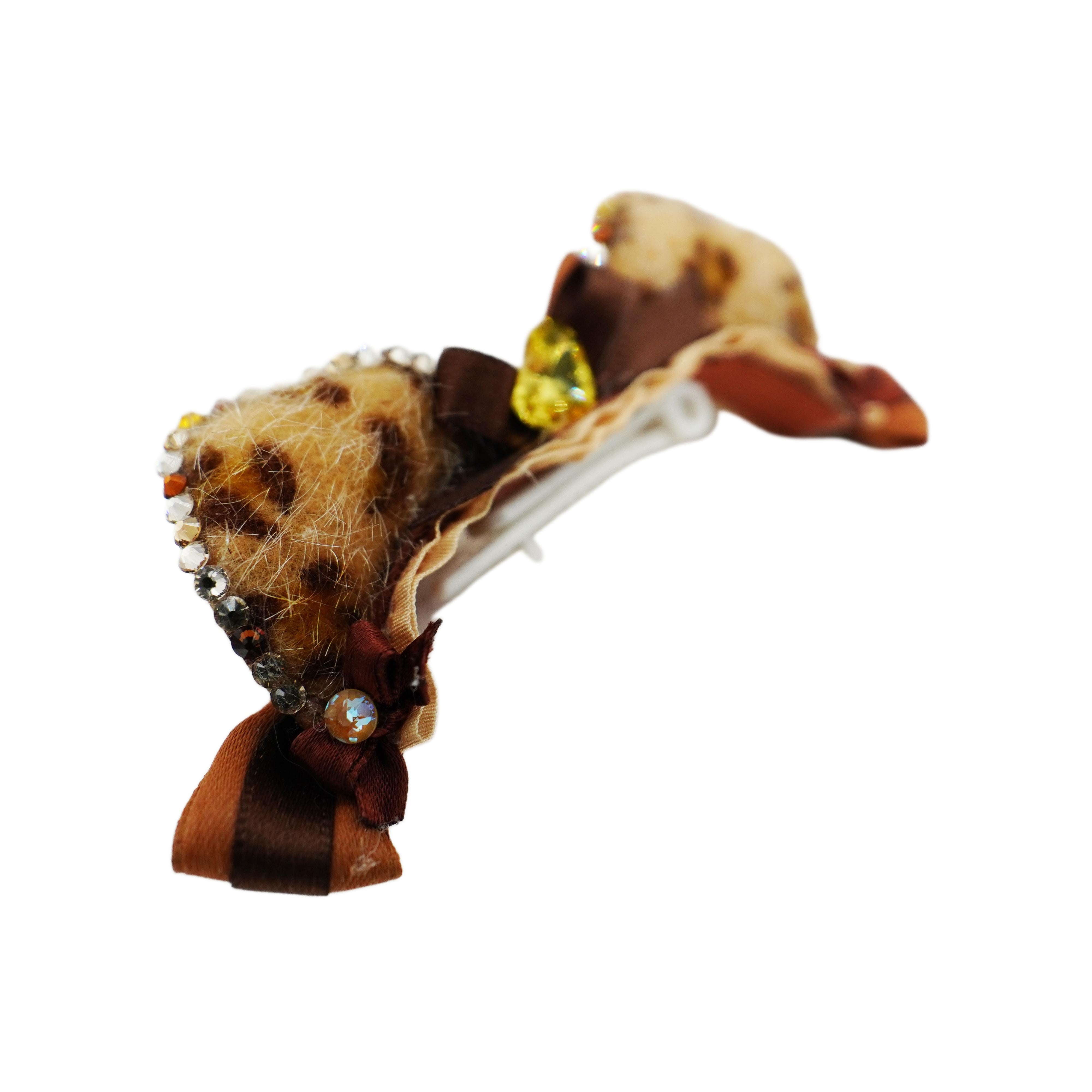 Lunapaw Leopard Cat Ear Fabric Headband HB30