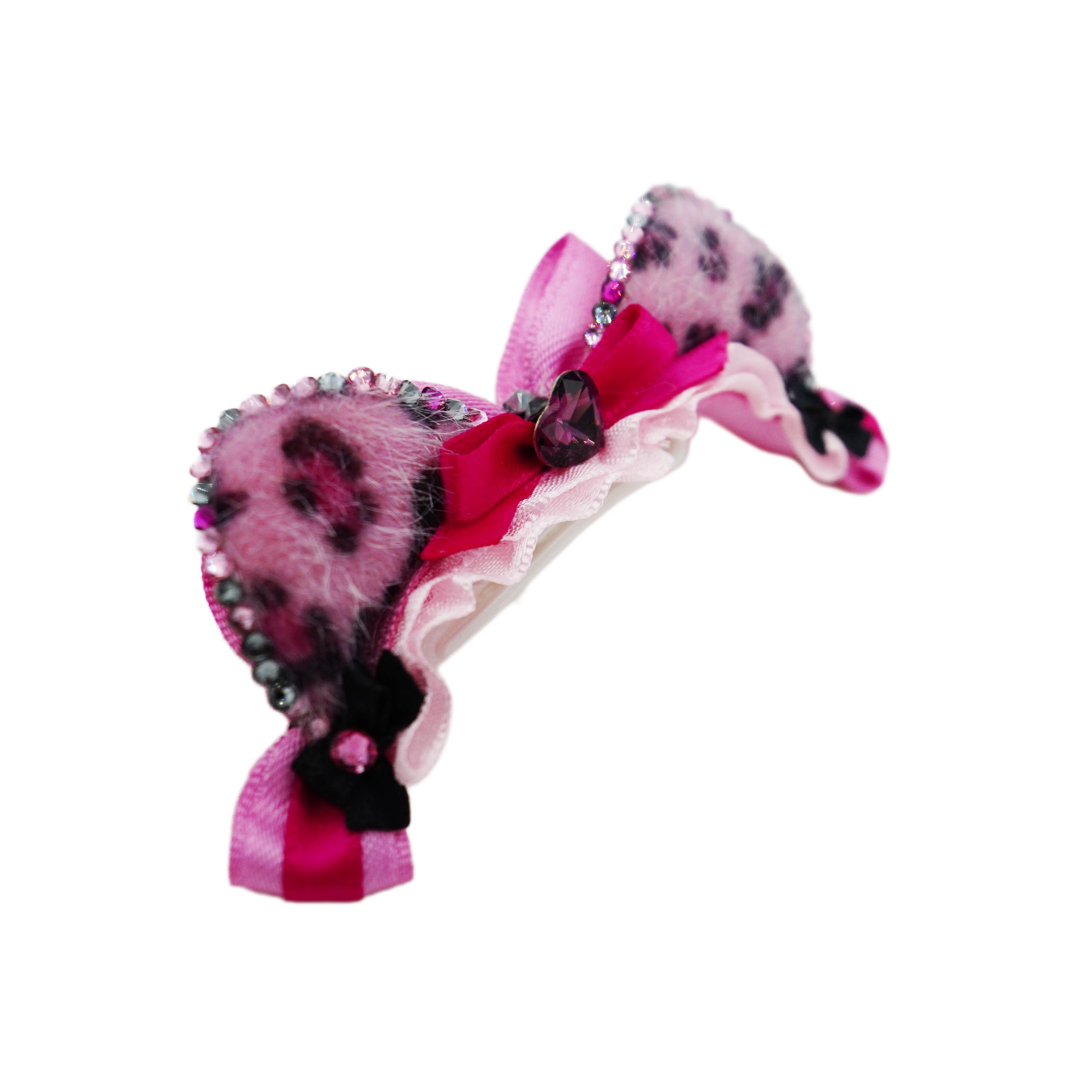 Lunapaw Leopard Cat Ear Fabric Headband HB30