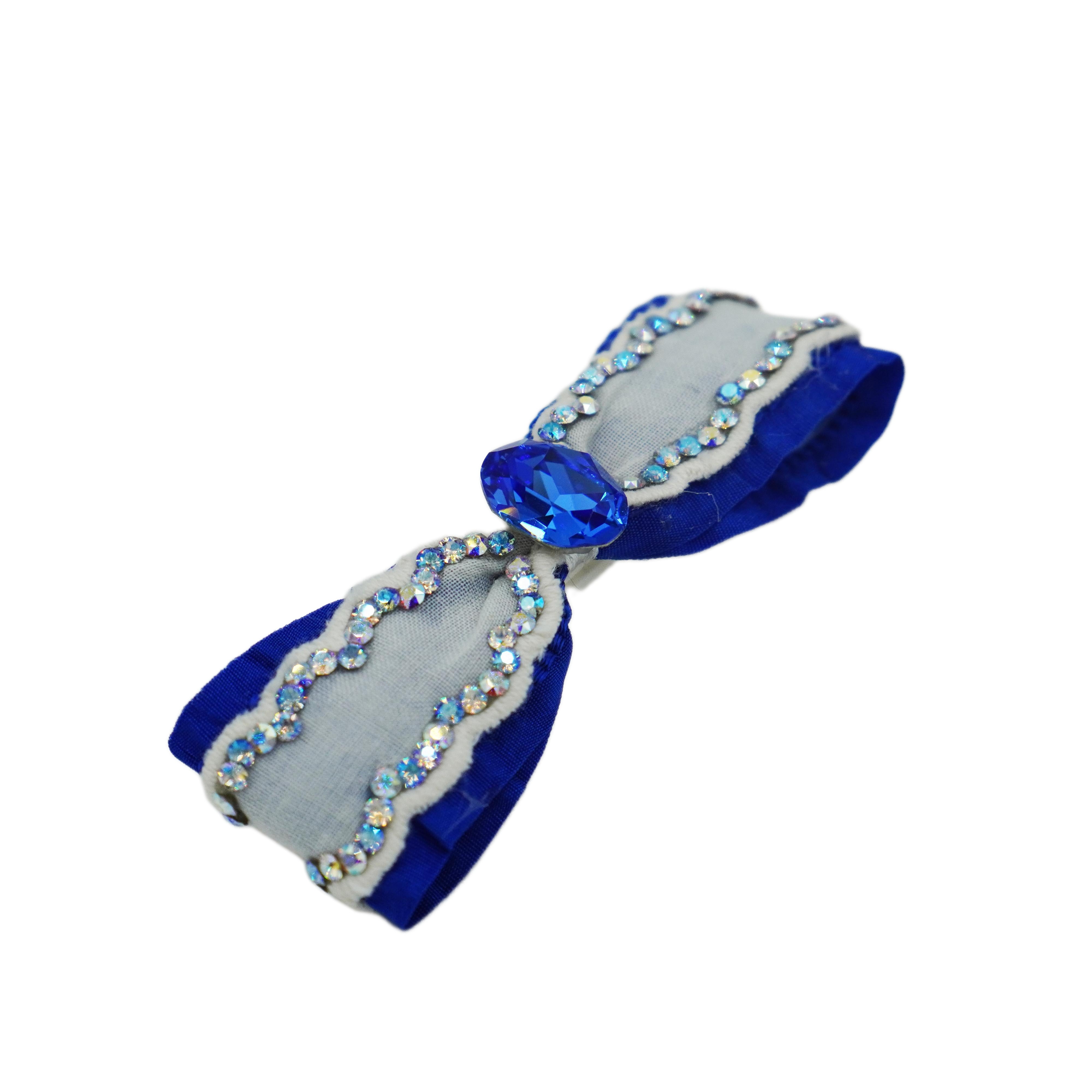 Lunapaw Ribbon Luxury Crystal Fabric Top Clip TP2012