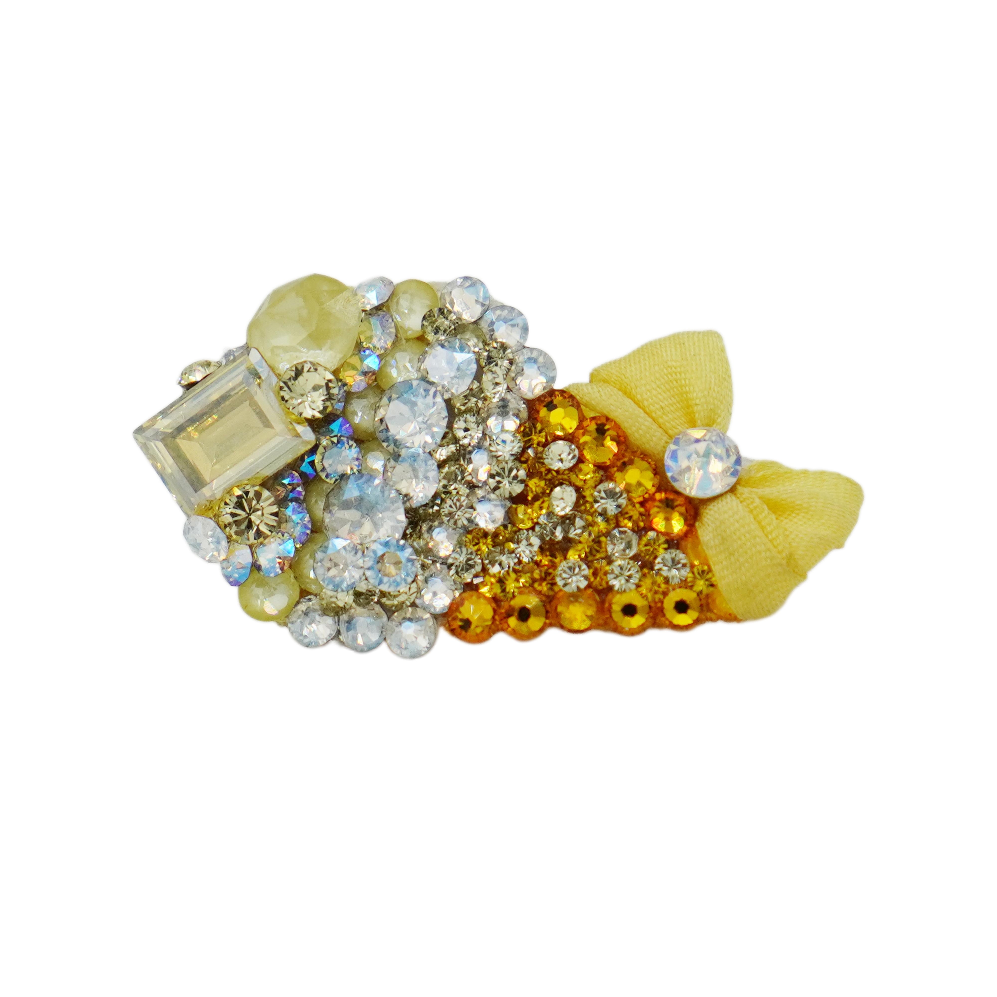 Lunapaw Rock Candy Ice Cream Cone Luxury Crystal Top Clip TP29